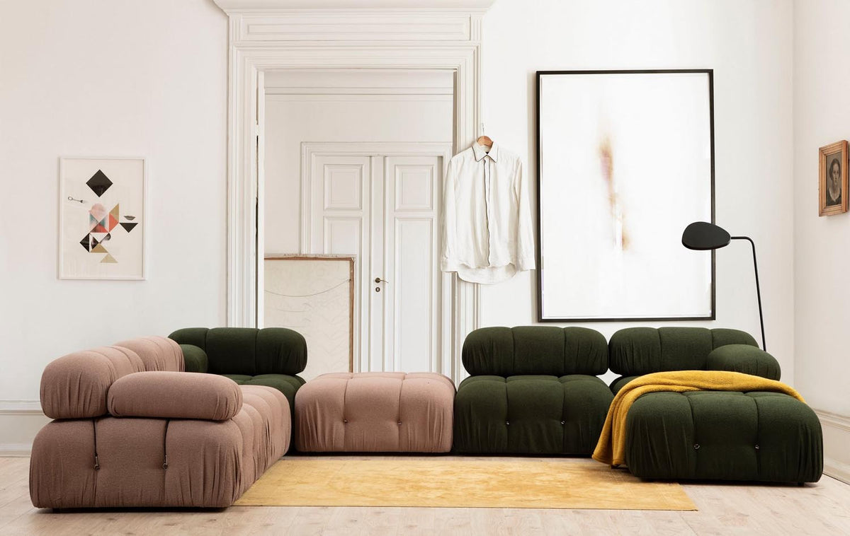 Bubble L1 Modulares Sofa - Grün in Grün präsentiert im Onlineshop von KAQTU Design AG. Modulares Sofa ist von Atelier Del Sofa