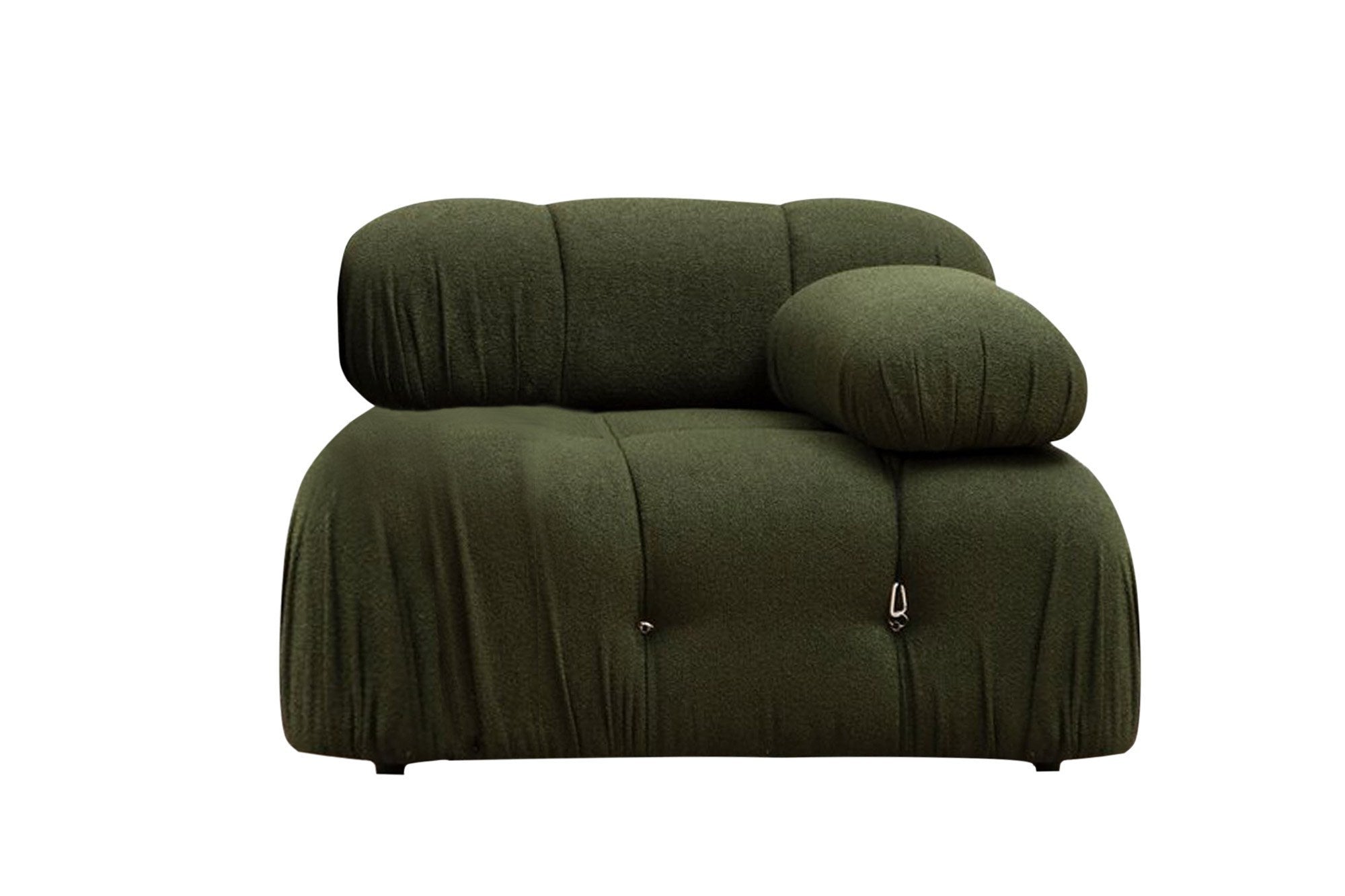 Erleben Sie das stilvolle Bubble 1R Sofa in Grün von Atelier Del Sofa. Ideal für Entspannung und Gäste, vereint es Komfort und Flexibilität in einem modernen Design.