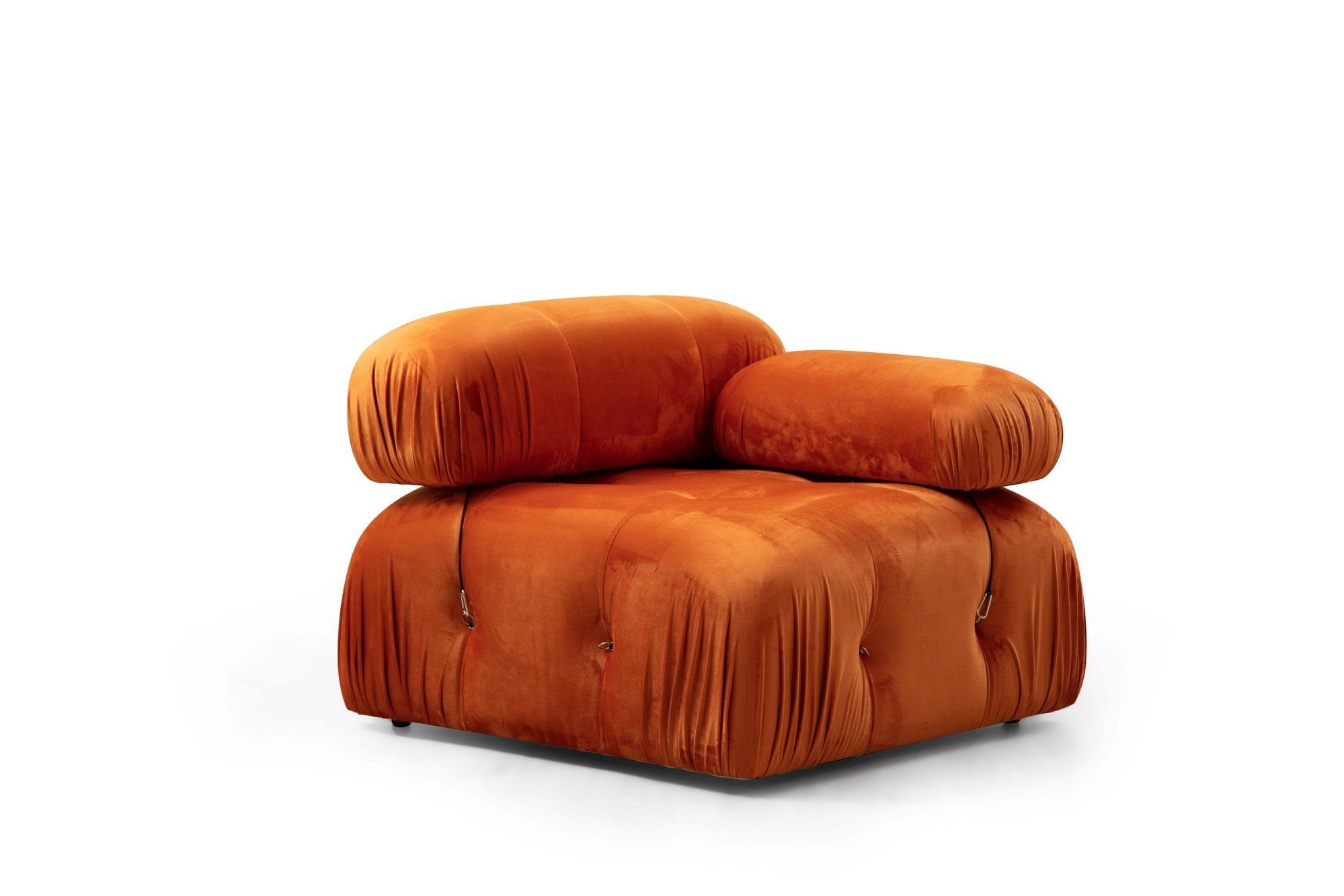 Entdecken Sie das modulare Bubble 1R Sofa in Orange von Atelier Del Sofa – ein stilvolles, komfortables Möbelstück für jeden Raum.
