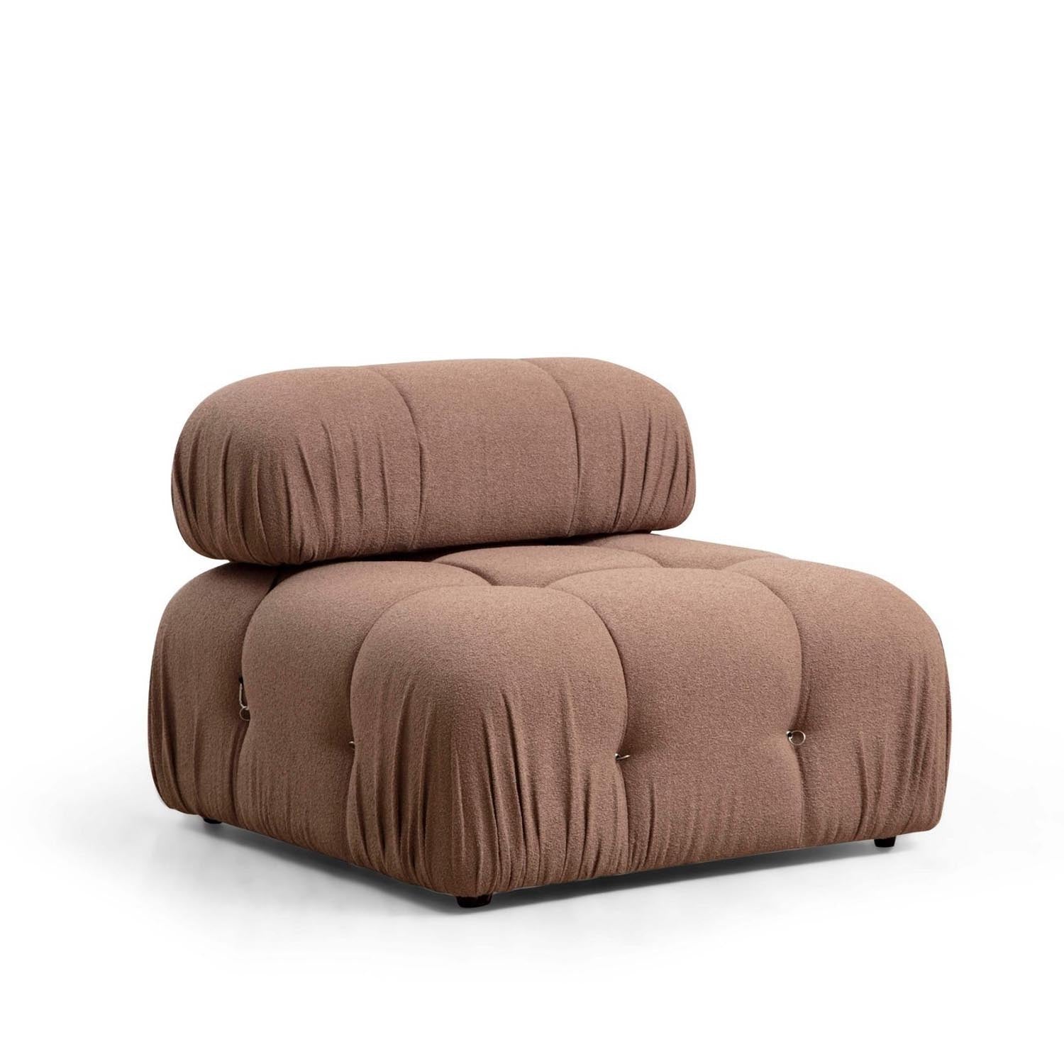 Bubble O1 - Brown Bouclette in Braun präsentiert im Onlineshop von KAQTU Design AG. Modulares Sofa ist von Atelier Del Sofa