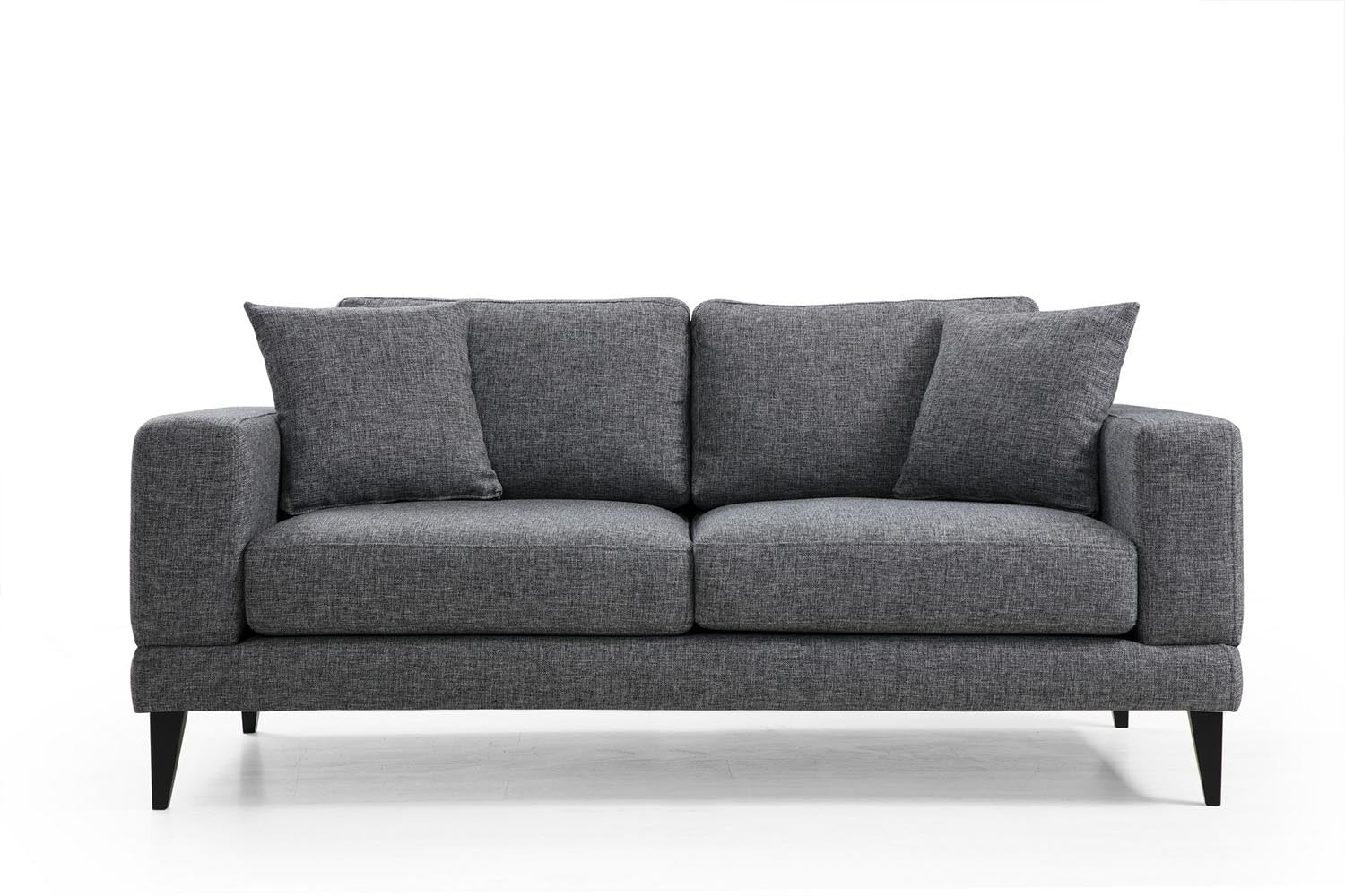 Nordic 2 Seater in Dunkelgrau präsentiert im Onlineshop von KAQTU Design AG. 2er Sofa ist von Atelier Del Sofa
