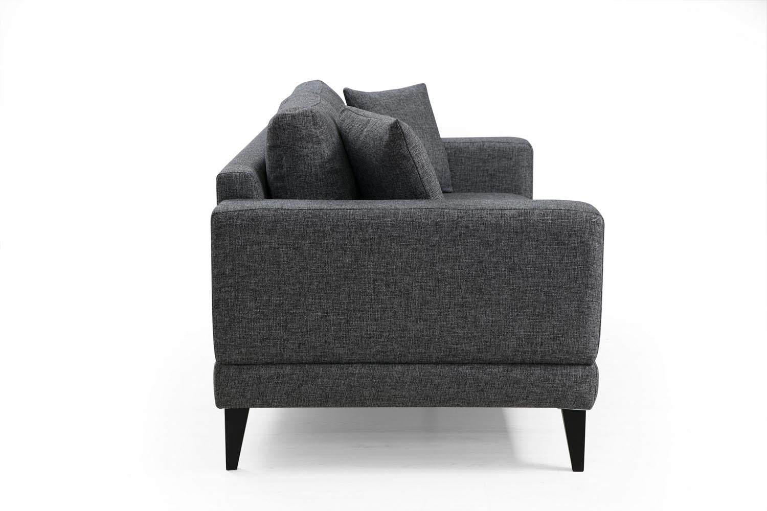 Entdecken Sie das Nordic 2-Sitzer Sofa in Dunkelgrau von Atelier Del Sofa – der Inbegriff von Stil und Gemütlichkeit für Ihr Zuhause.