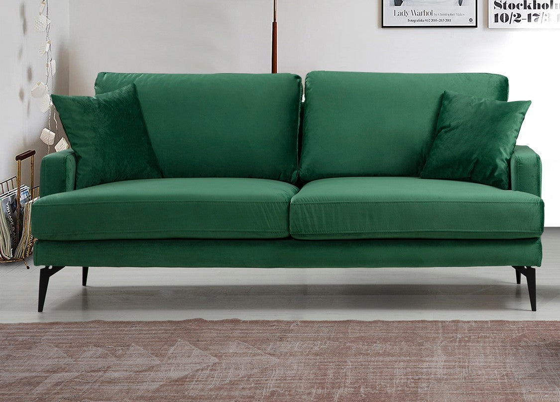 Entdecken Sie das Papira 2-Sitzer-Sofa in elegantem Grün von Atelier Del Sofa. Komfort und Stil vereint für Ihr Zuhause!