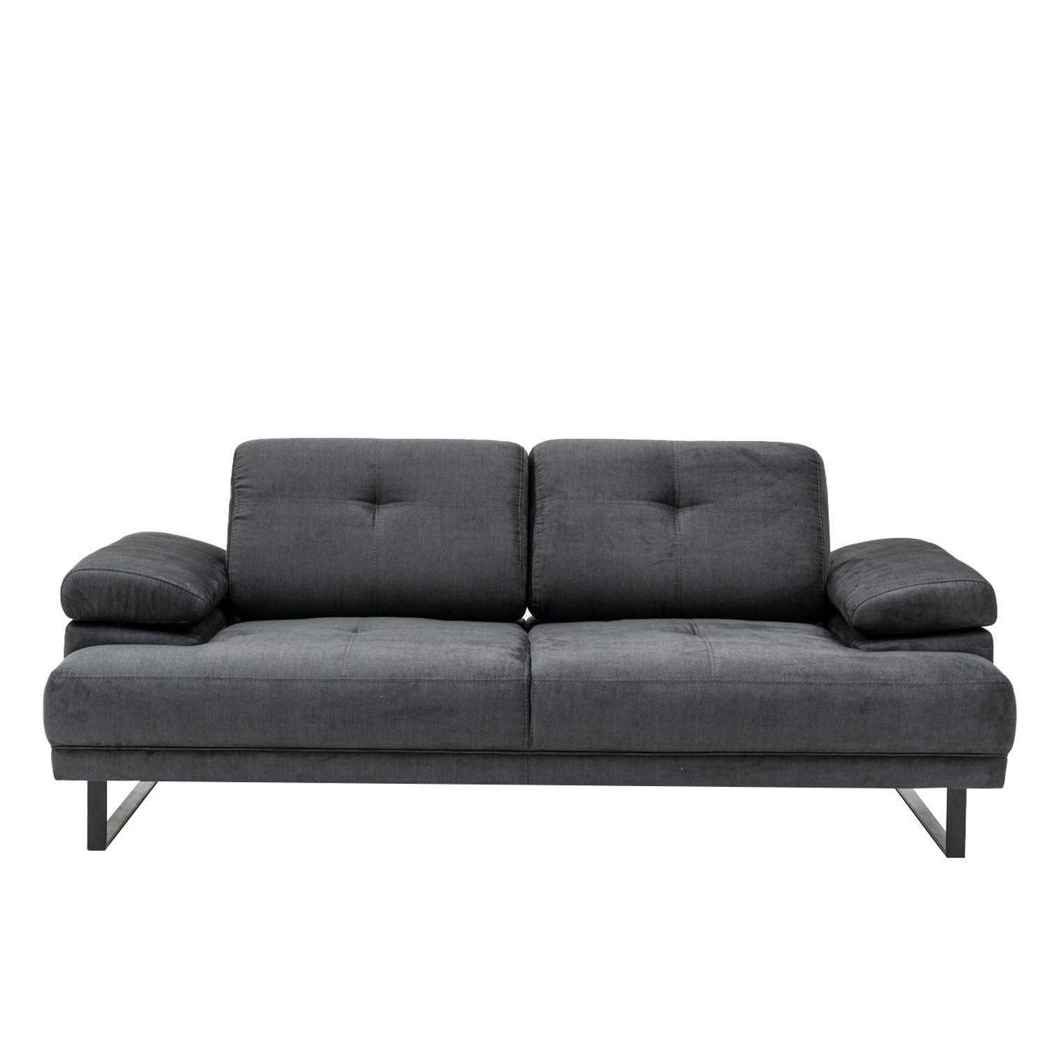 Erleben Sie das Mustang Bettsofa von Atelier Del Sofa in edlem Anthrazit. Ideal für entspannte Stunden und stilvolle Wohnakzente.