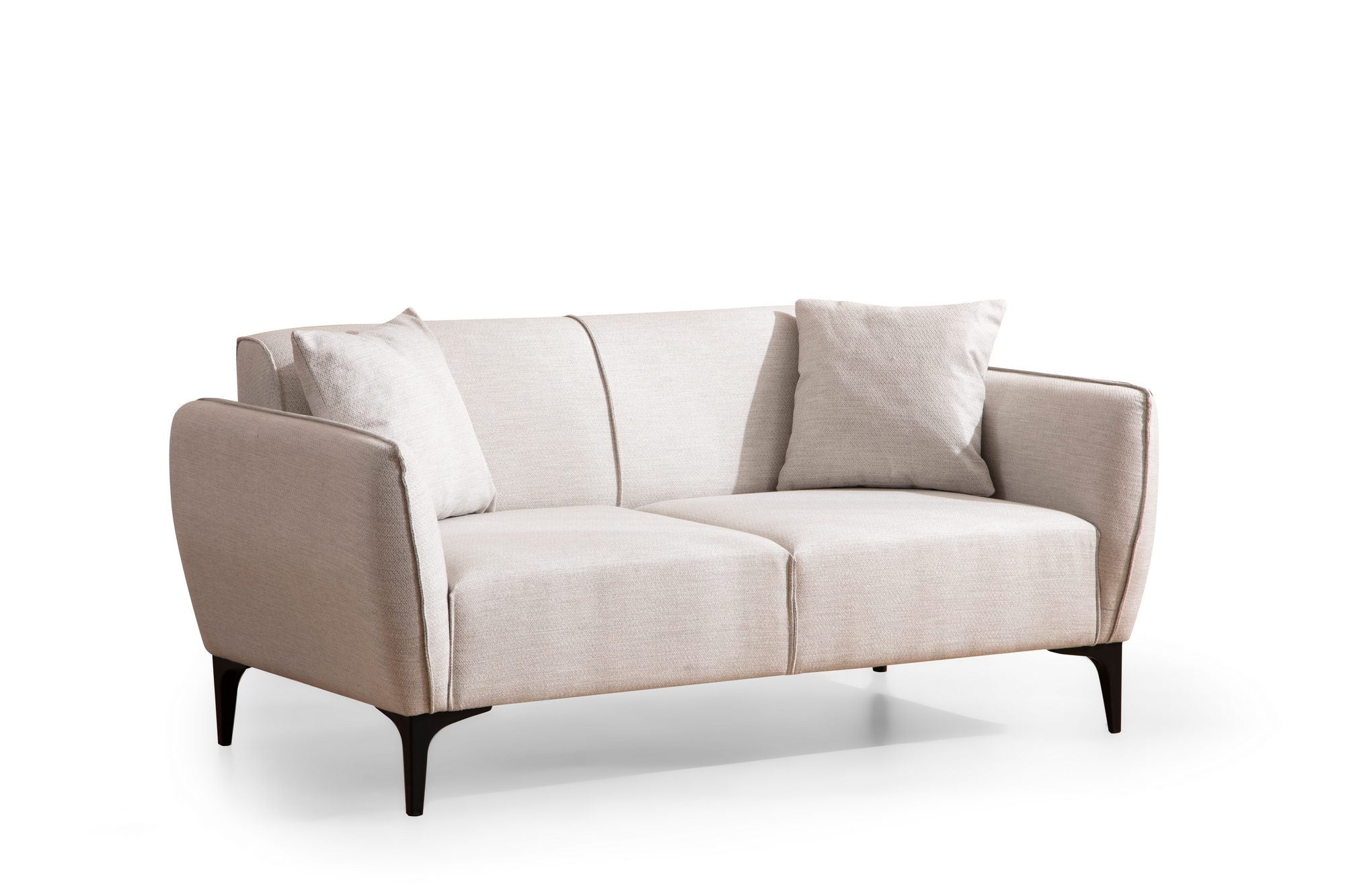 Belissimo - Off White in Off White präsentiert im Onlineshop von KAQTU Design AG. 2er Sofa ist von Atelier Del Sofa