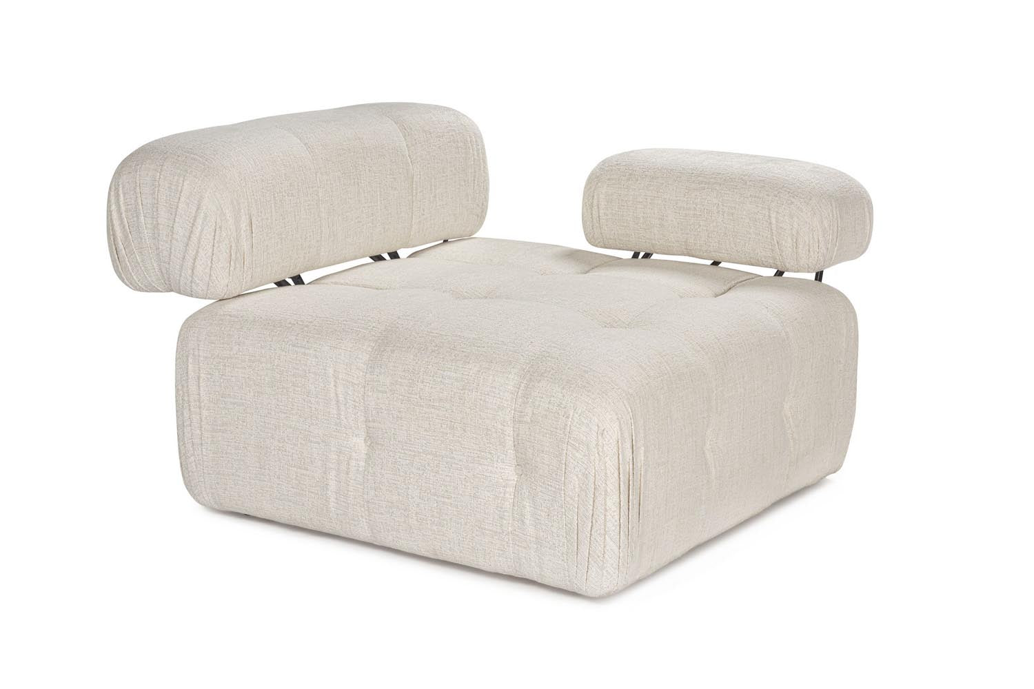 Entdecken Sie das Doblo 1R Modulares Sofa in Sahne von Atelier Del Sofa – ein elegantes Möbelstück, das Komfort und Stil vereint.