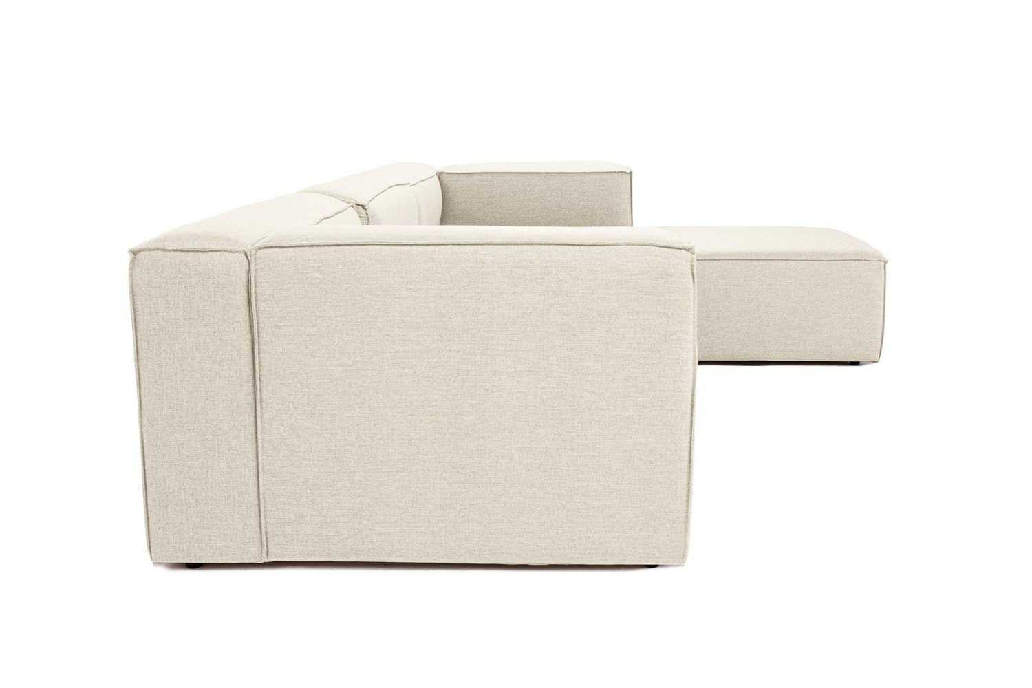 Erleben Sie das Fora Ecksofa in Ecru von Atelier Del Sofa – eine perfekte Kombination aus Eleganz und Komfort für Ihr modernes Wohnzimmer.