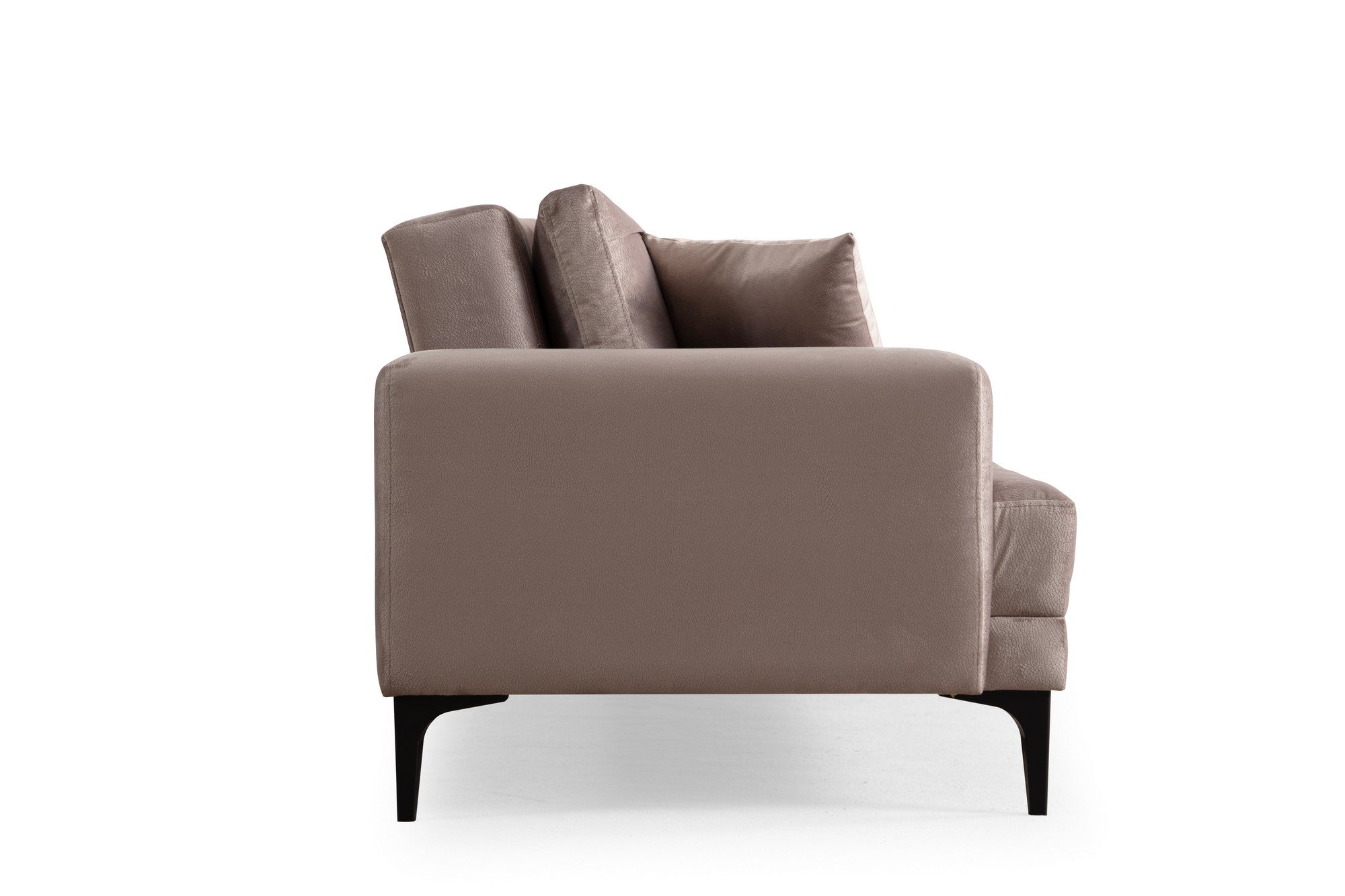 Entdecken Sie das elegante Astana 3-Sitzer-Sofa in Beige von Atelier Del Sofa. Ideal für stilvolle Wohnräume, vereint es Komfort und zeitloses Design.