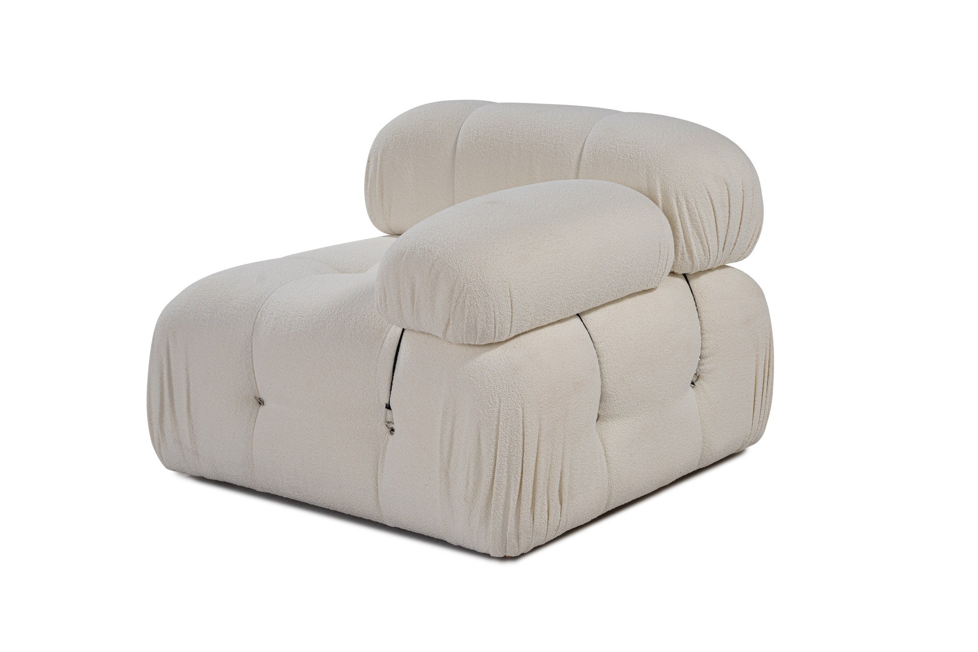 Entdecken Sie das elegante Bubble 1R Sofa in Weiß von Atelier Del Sofa. Luxuriöser Komfort trifft auf modulares Design für individuelle Wohnlösungen!