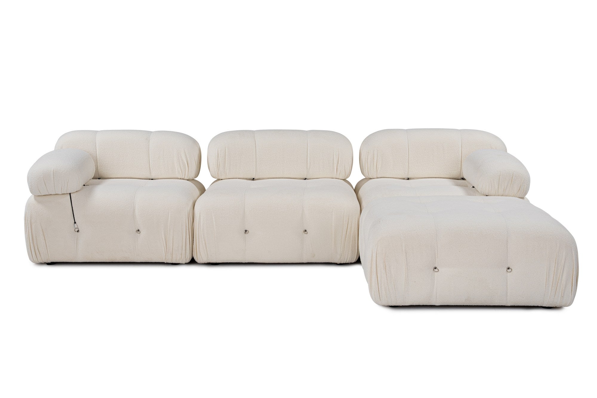 Entdecken Sie das stilvolle Bubble Beige L1 Ecksofa in Weiß von Atelier Del Sofa – der perfekte Mix aus Komfort, Eleganz und Funktionalität für Ihr Zuhause.