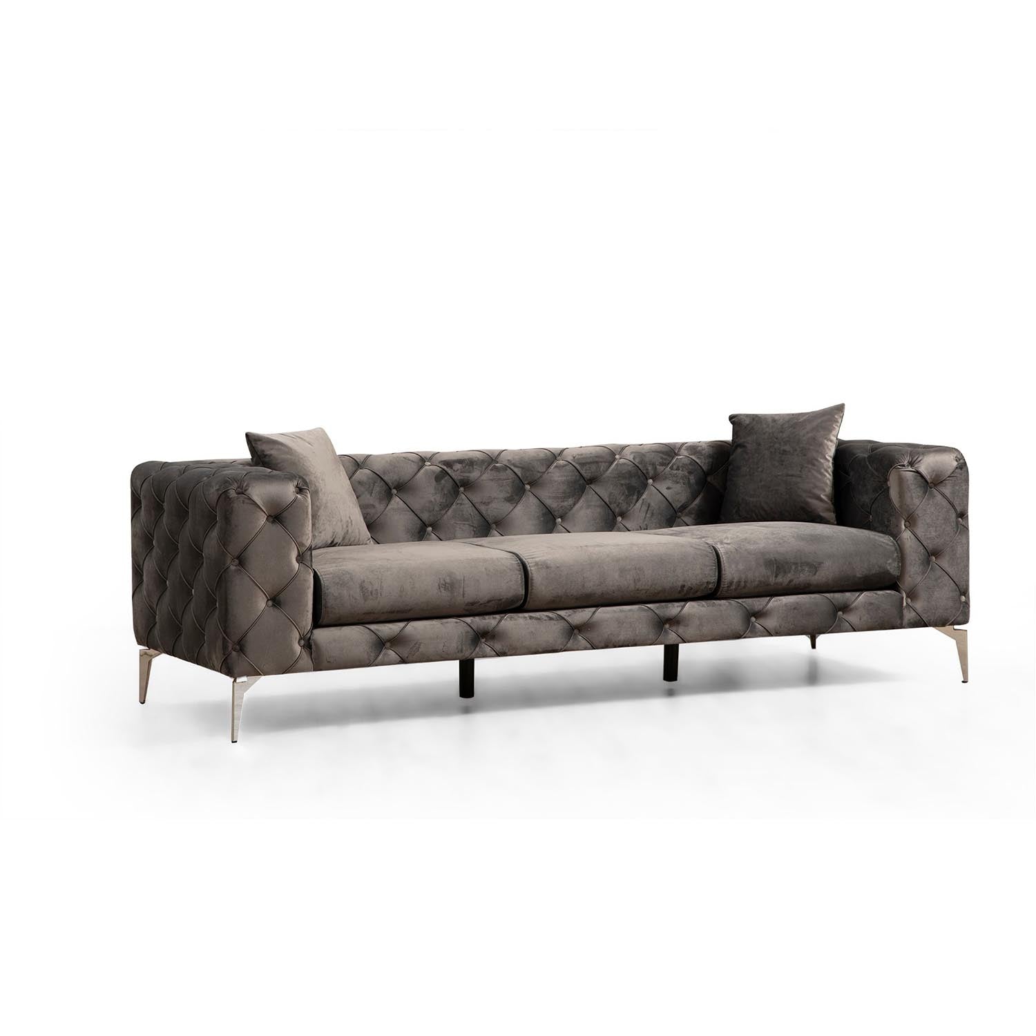 Como 3 Seater - Anthracite in Anthrazit präsentiert im Onlineshop von KAQTU Design AG. 3er Sofa ist von Atelier Del Sofa
