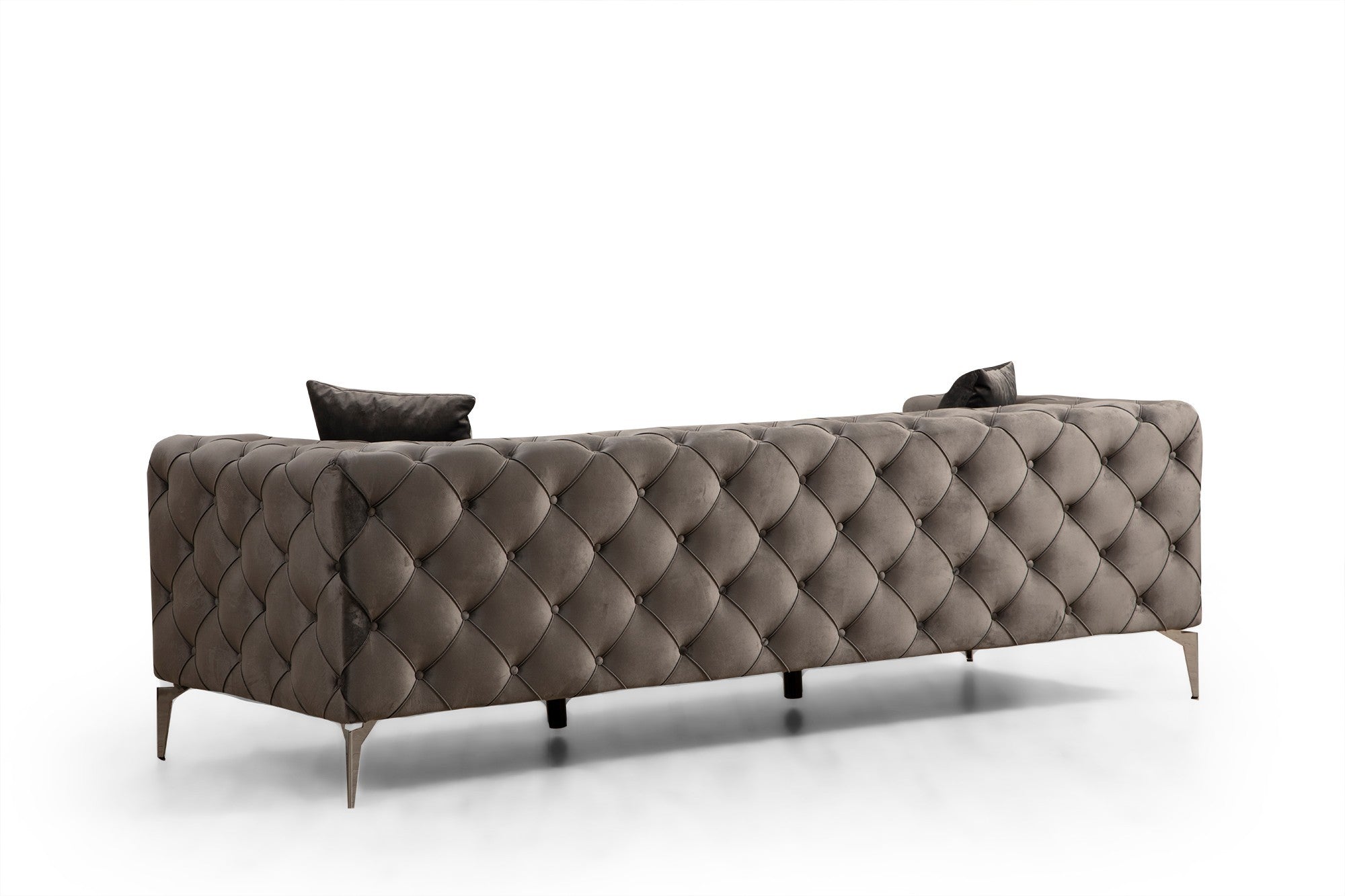 Genießen Sie das Como 3-Sitzer-Sofa in elegantem Anthrazit von Atelier Del Sofa – der Inbegriff von Stil, Komfort und Funktionalität für Ihr Zuhause.
