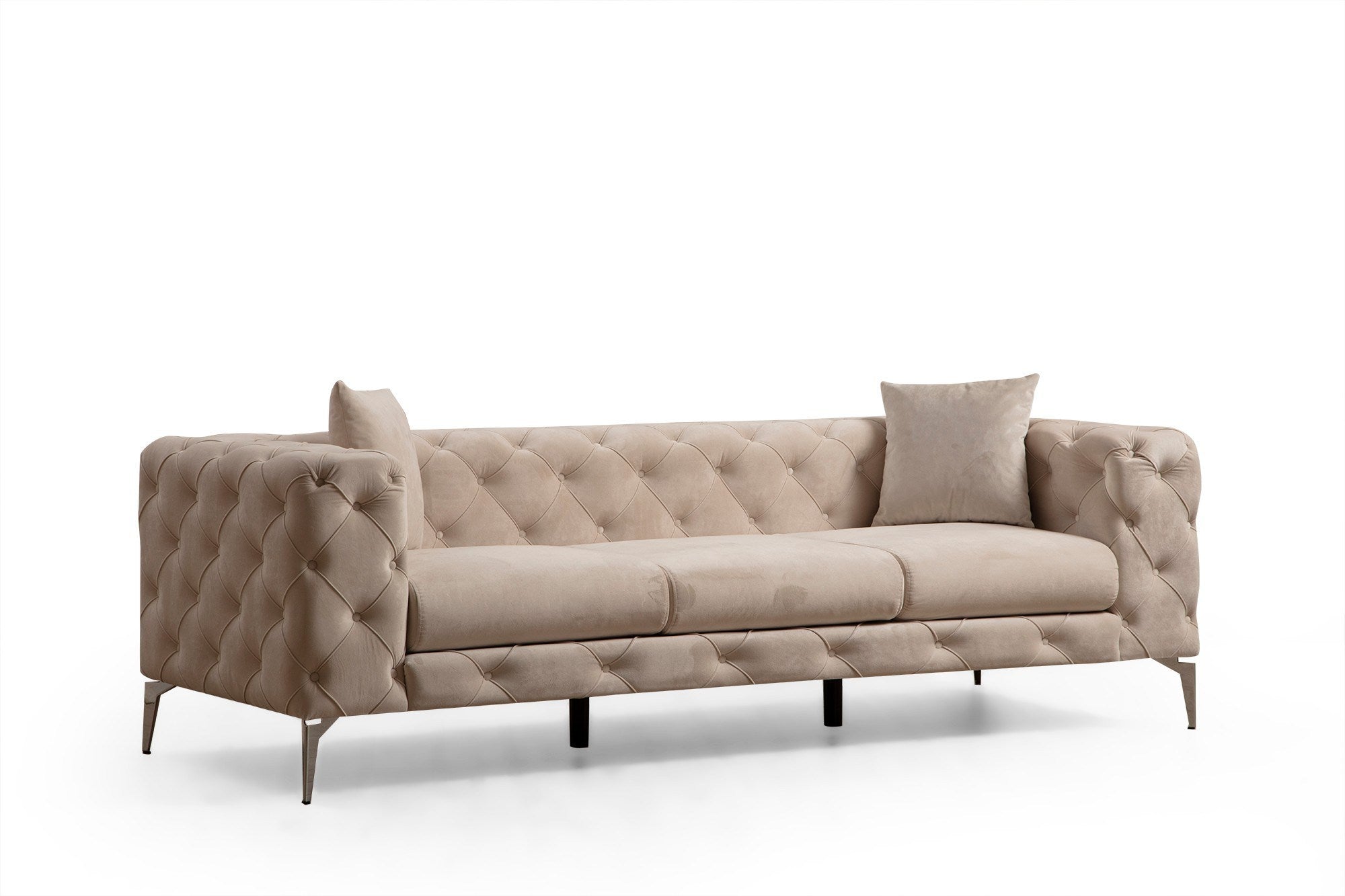 Como - Ecru in Ecru präsentiert im Onlineshop von KAQTU Design AG. 3er Sofa ist von Atelier Del Sofa