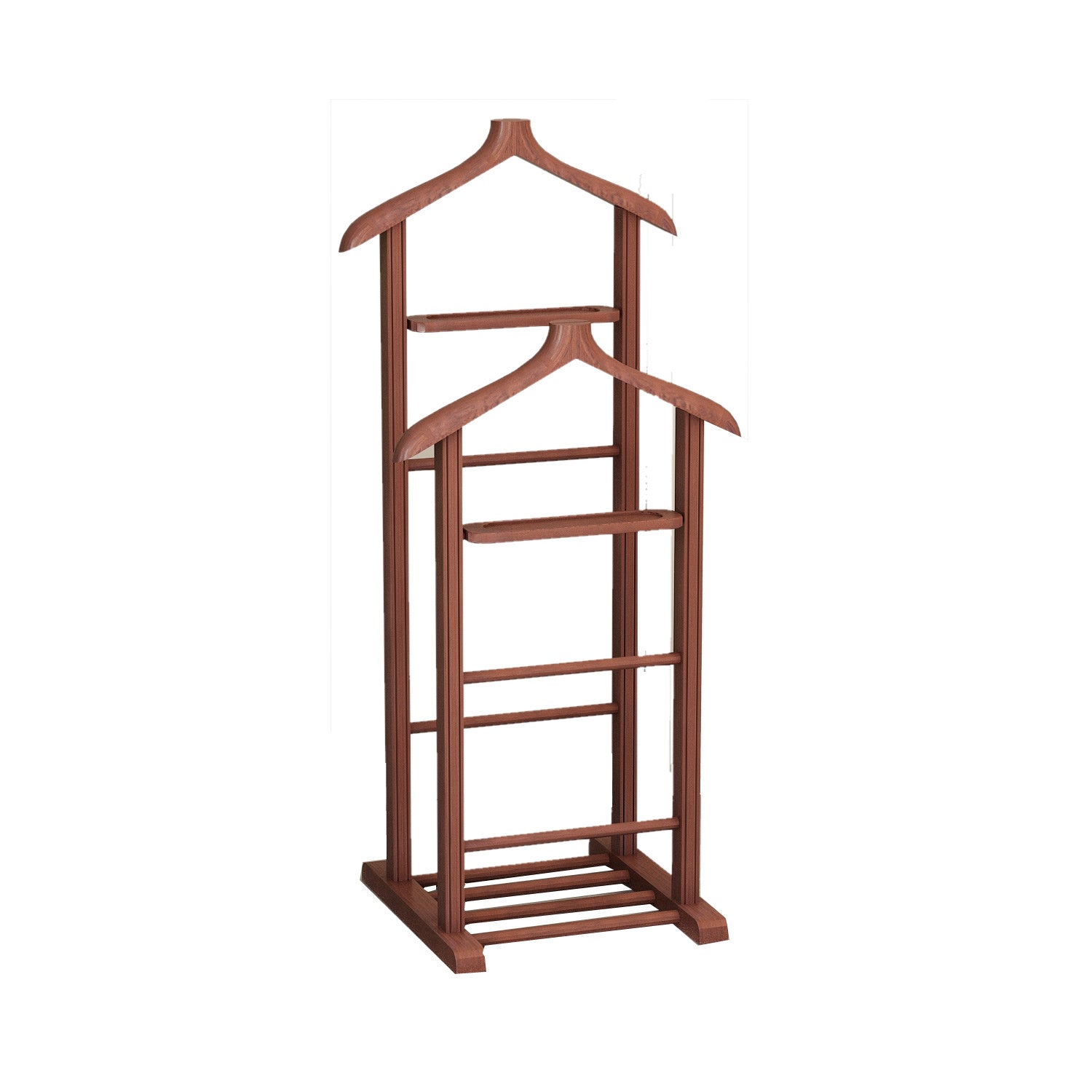 Beta Double - Walnut in Walnuss präsentiert im Onlineshop von KAQTU Design AG. Kleiderständer ist von Hanah Home