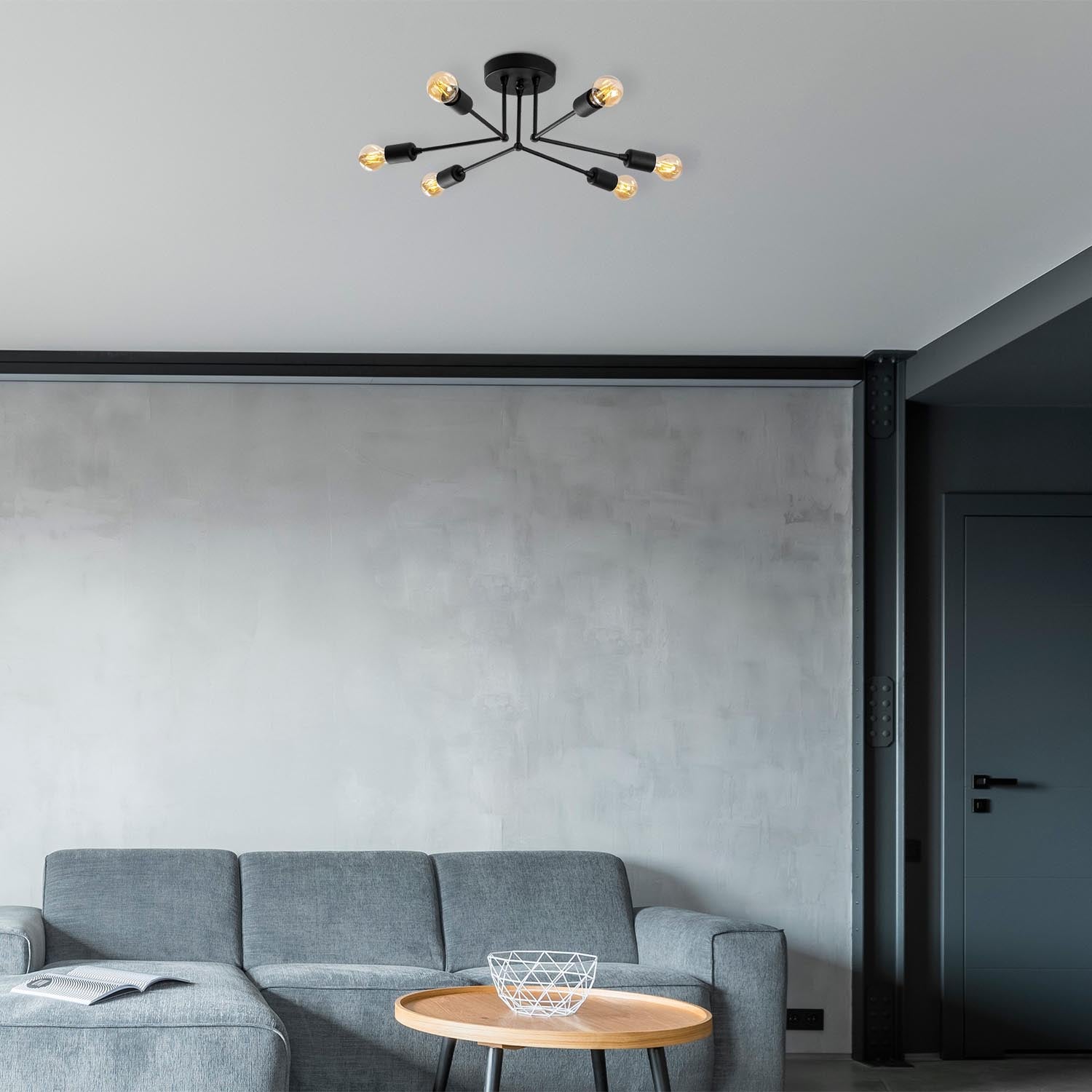 Entdecken Sie die elegante Sparrow Deckenleuchte in Schwarz von Opviq. Perfekt für stilvolle Akzente in jedem Raum.