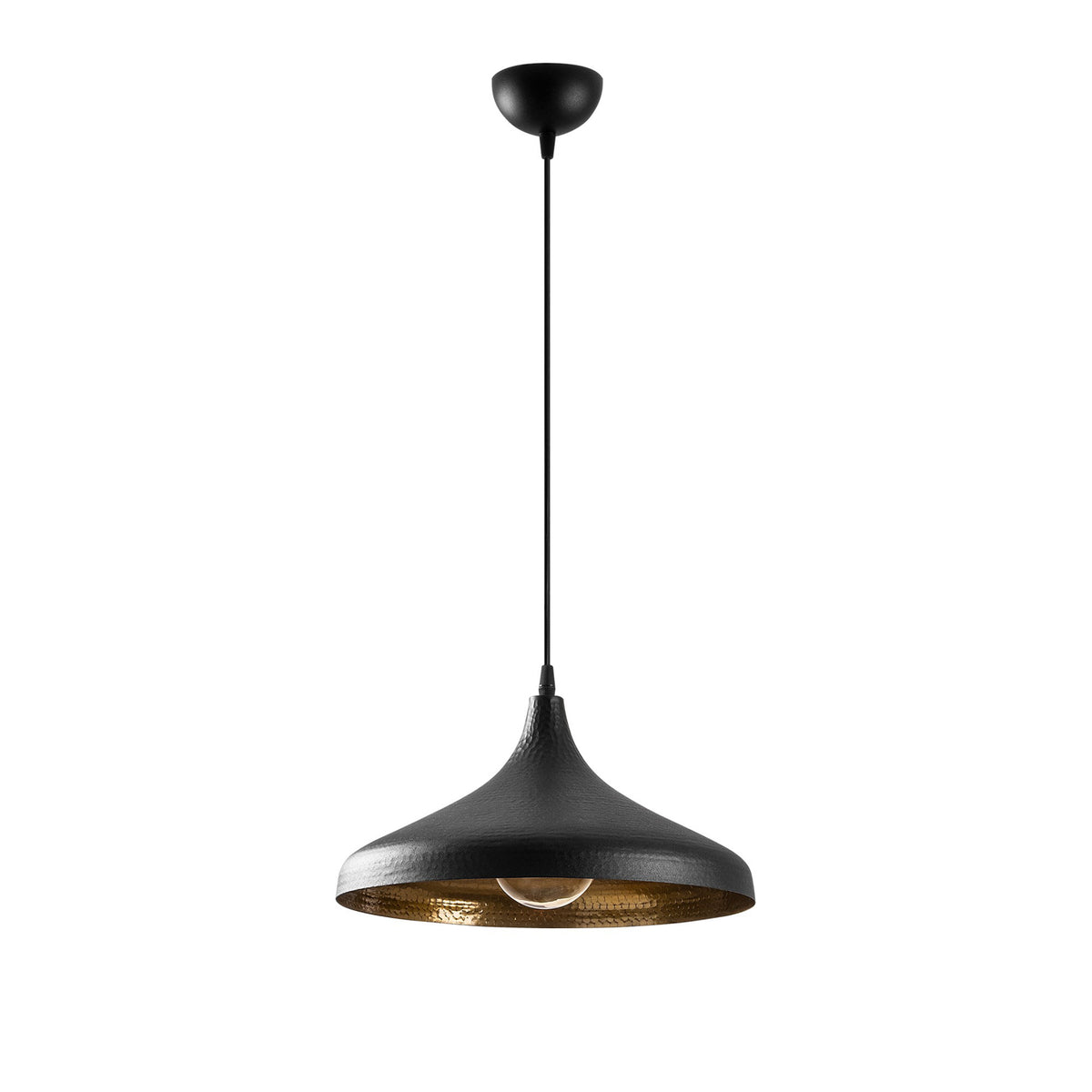 Tattoo Pendellampe - Schwarz in Schwarz präsentiert im Onlineshop von KAQTU Design AG. Pendelleuchte ist von Opviq