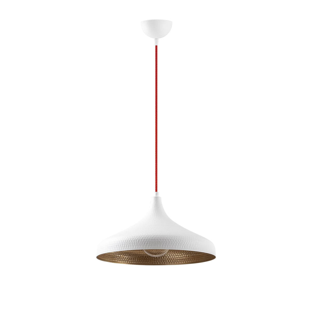 Tattoo Pendellampe - Weiss Rot in Weiss Rot präsentiert im Onlineshop von KAQTU Design AG. Pendelleuchte ist von Opviq