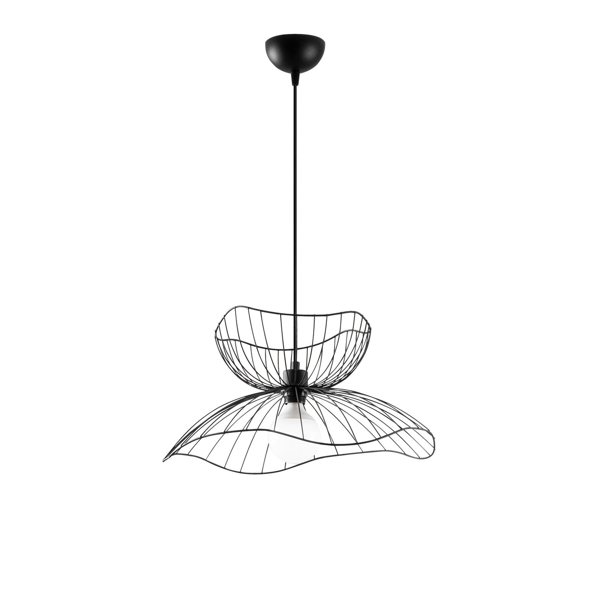 Farac Pendellampe - Schwarz in Schwarz präsentiert im Onlineshop von KAQTU Design AG. Pendelleuchte ist von Opviq