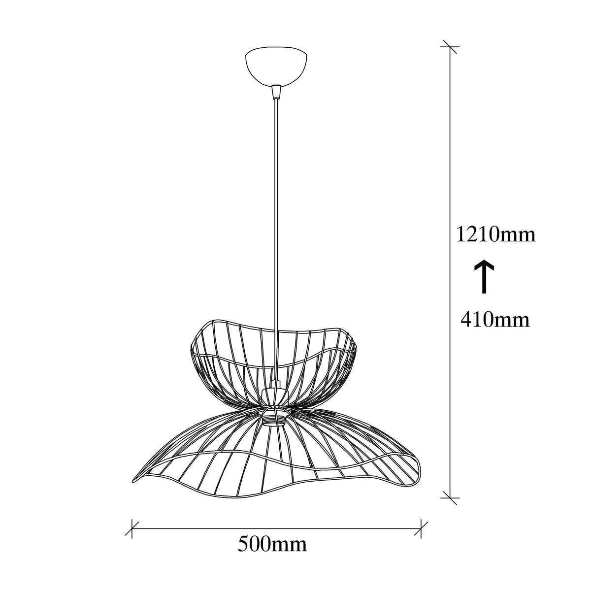 Farac Pendellampe - Schwarz in Schwarz präsentiert im Onlineshop von KAQTU Design AG. Pendelleuchte ist von Opviq