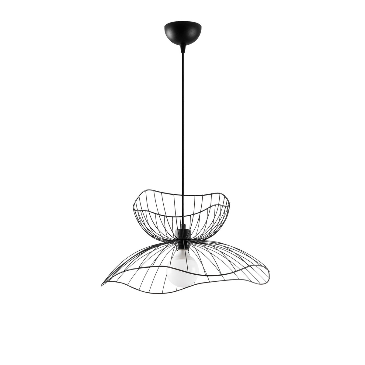 Farac Pendellampe - Schwarz in Schwarz präsentiert im Onlineshop von KAQTU Design AG. Pendelleuchte ist von Opviq
