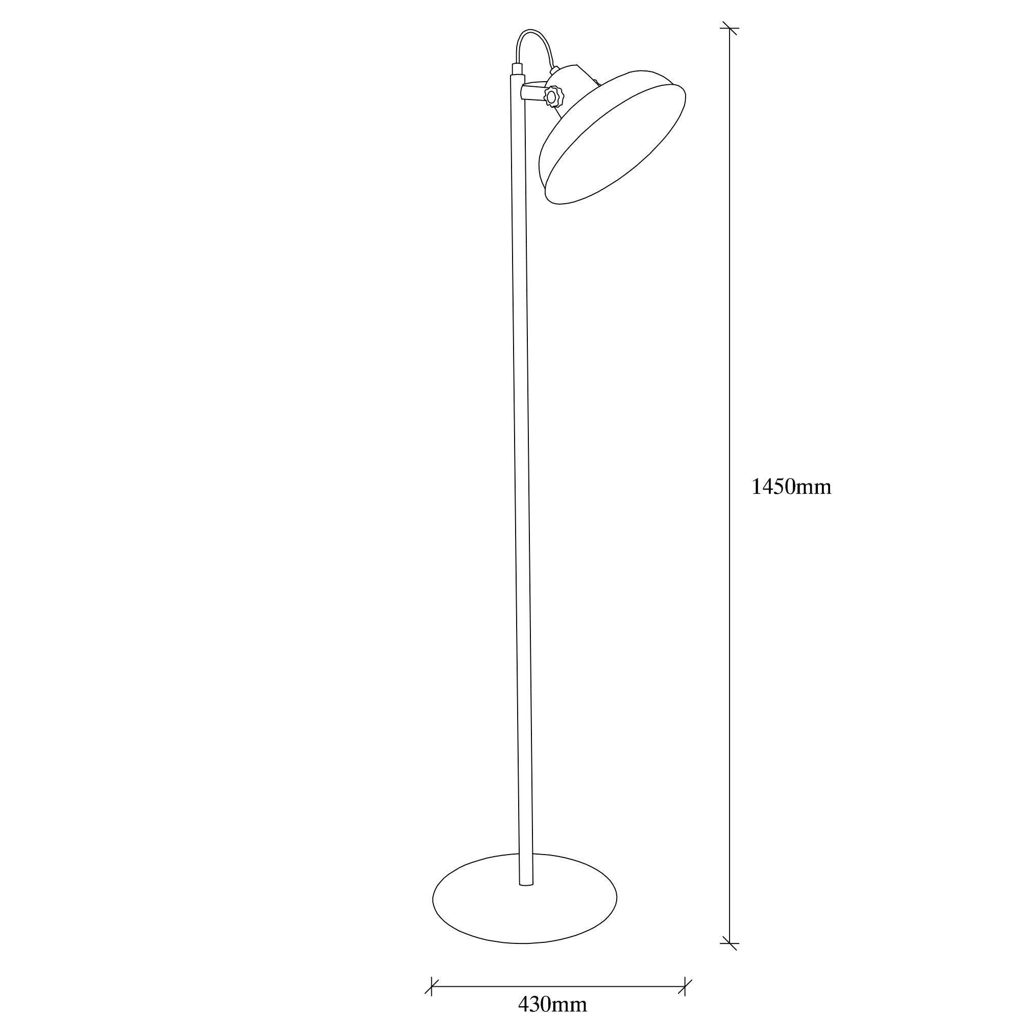 Elegante Stehlampe Lik - 4036 in Schwarz-Gold von Opviq. Perfekte Kombination aus modernem Design und Funktionalität für stilvolle Räume.