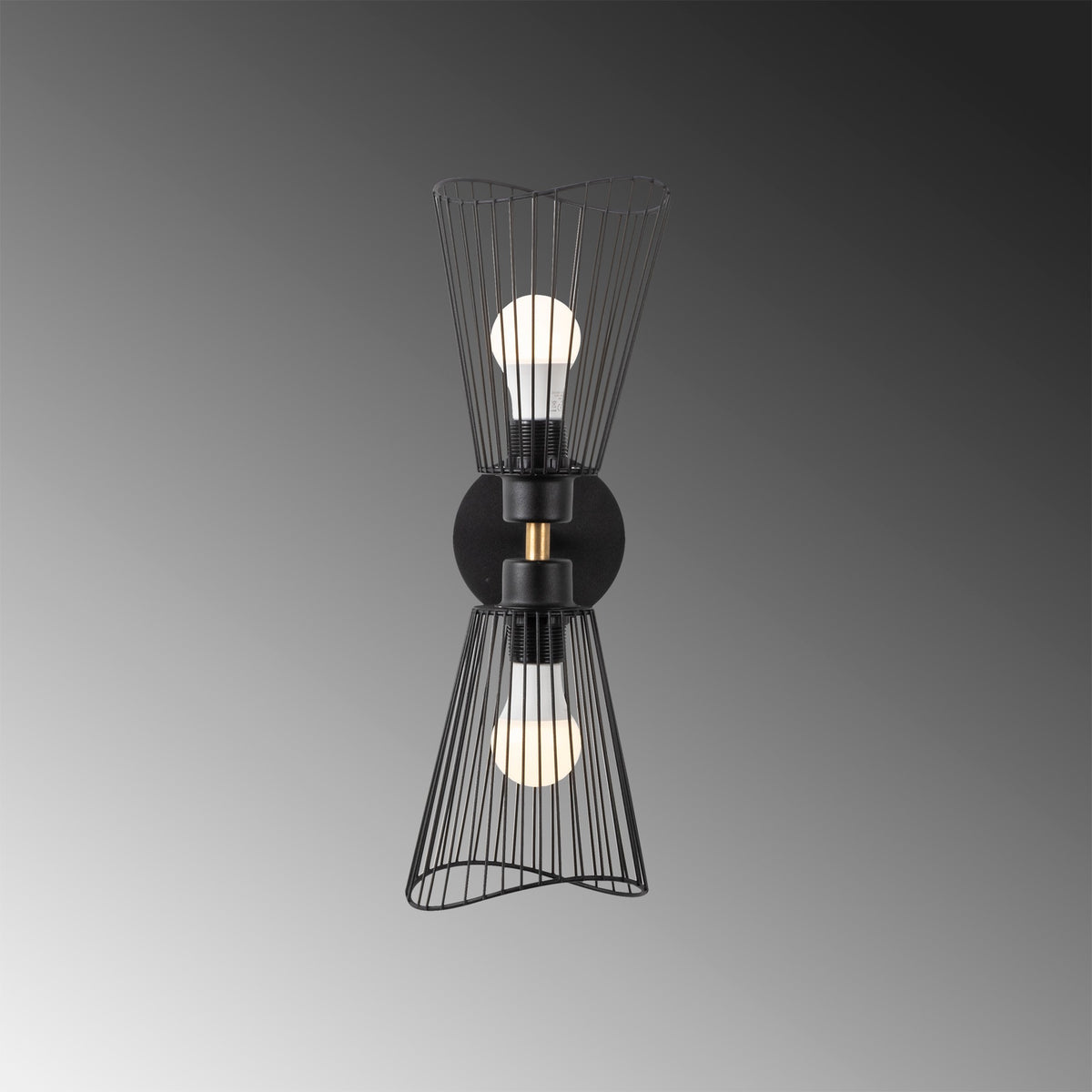 Zeyno Wandleuchte - Schwarz in Schwarz präsentiert im Onlineshop von KAQTU Design AG. Wandleuchte ist von Opviq