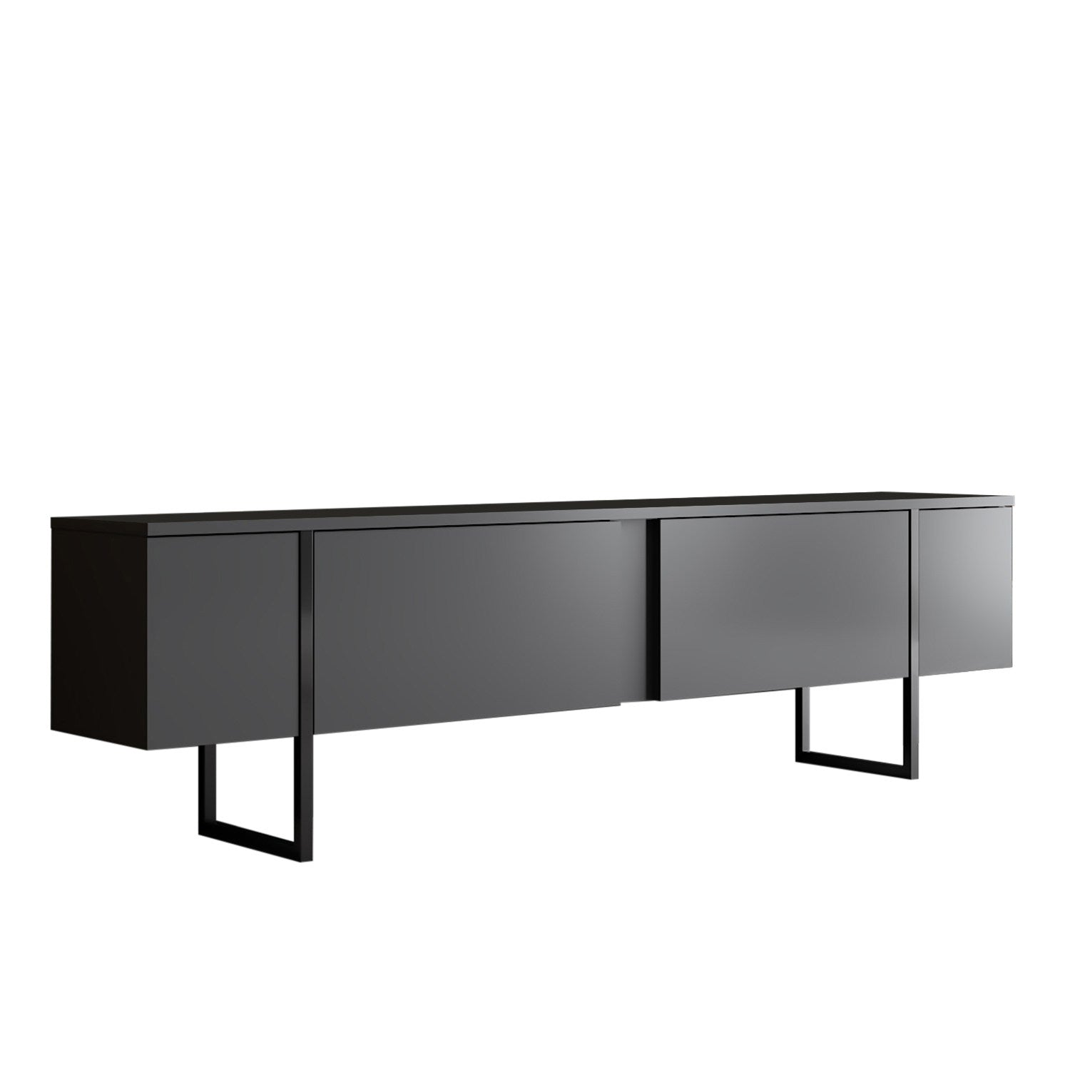 Luxe - Anthracite, Black in Anthrazit Schwarz präsentiert im Onlineshop von KAQTU Design AG. Sideboard ist von Hanah Home