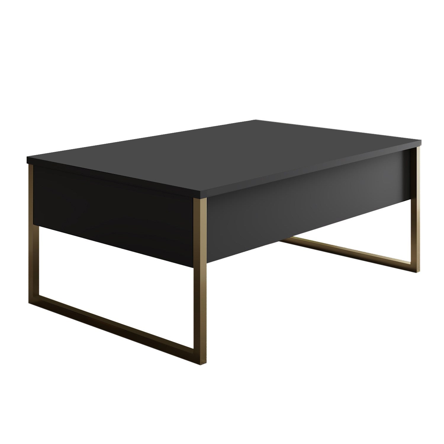 Luxe - Anthracite, Gold in Anthrazit Gold präsentiert im Onlineshop von KAQTU Design AG. Beistelltisch ist von Hanah Home