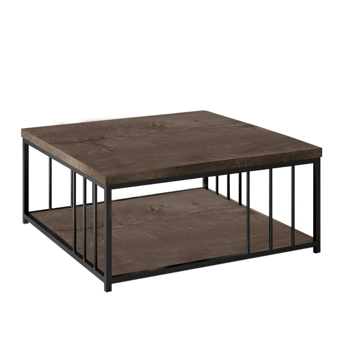 Zenn - Walnut, Black in Walnuss Schwarz präsentiert im Onlineshop von KAQTU Design AG. Beistelltisch ist von Hanah Home