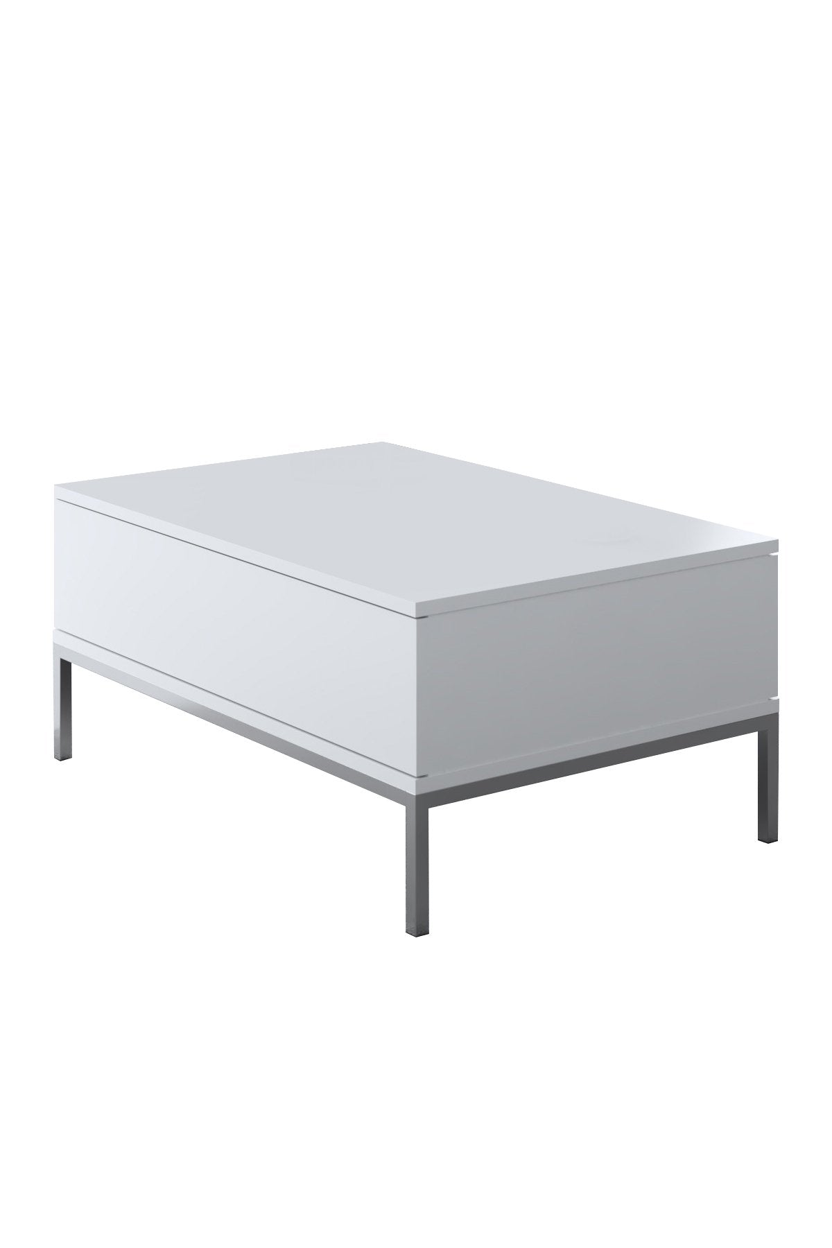 Lord - White, Silver in Weiss Silber präsentiert im Onlineshop von KAQTU Design AG. Beistelltisch ist von Hanah Home