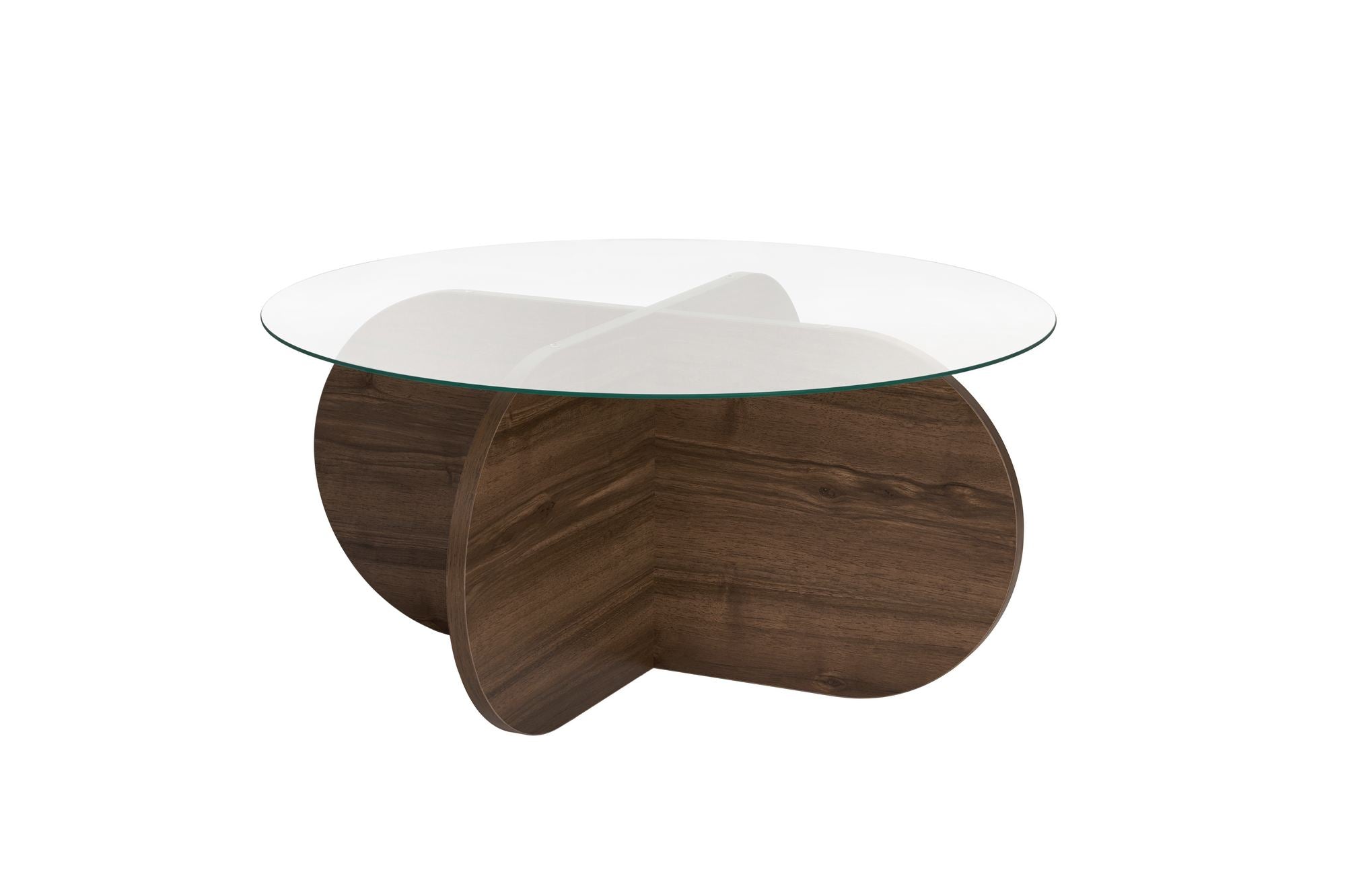 Aeris - Walnut, Transparent in Walnuss Transparent präsentiert im Onlineshop von KAQTU Design AG. Beistelltisch ist von Nordure