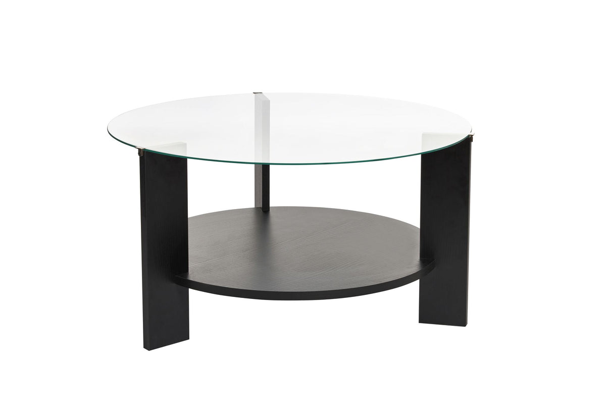 Clara Sofatisch - Holz Schwarz Transparent in Holz Schwarz Transparent präsentiert im Onlineshop von KAQTU Design AG. Couchtisch ist von Nordure