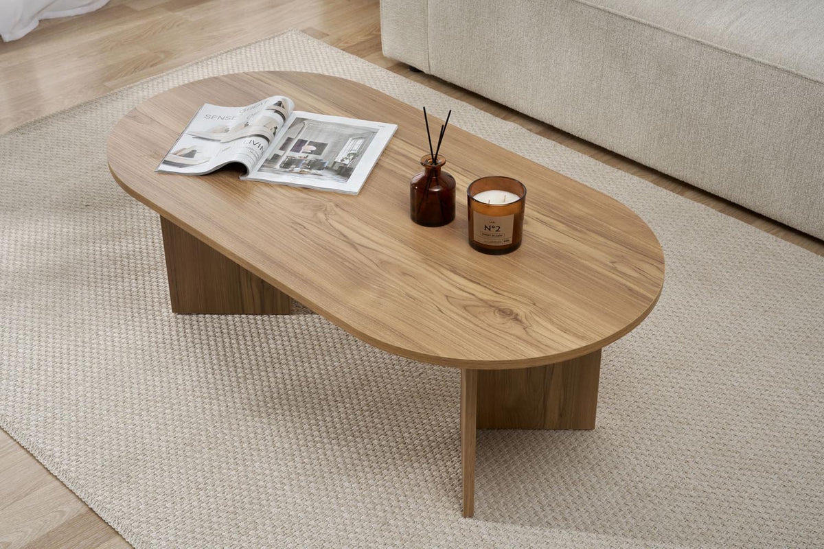 Sable Sofatisch - Eiche in Eiche präsentiert im Onlineshop von KAQTU Design AG. Couchtisch ist von Nordure