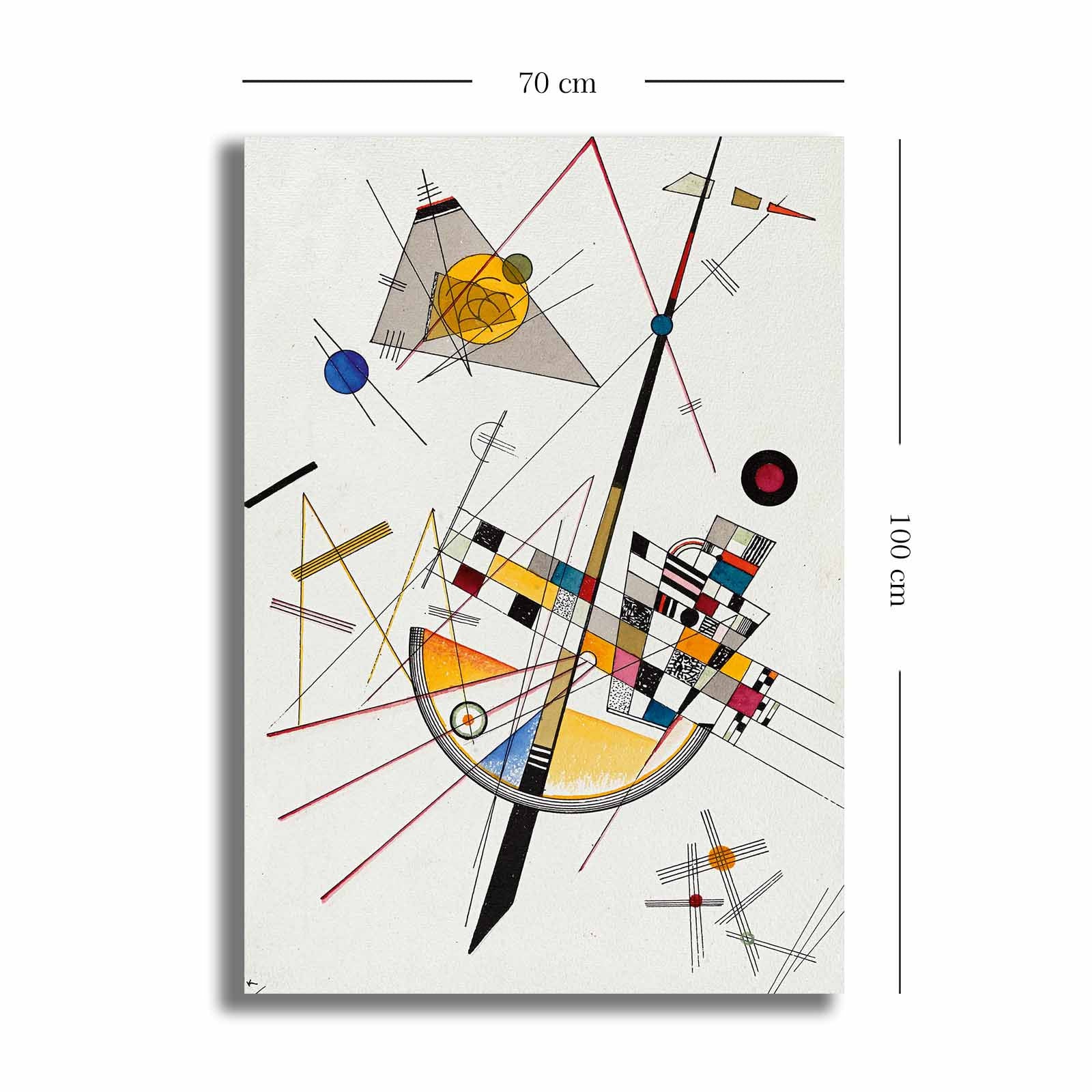 Entdecken Sie "Delicate Tension. Nr. 85" von Kandinsky – ein beeindruckendes Leinwandgemälde, das Farben und Emotionen vereint und jeden Raum bereichert.