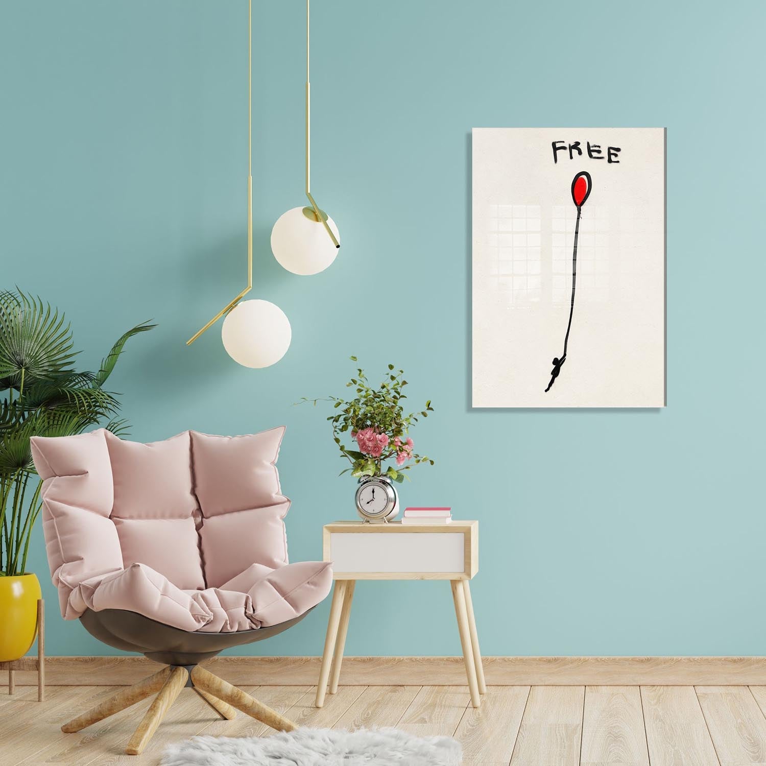 Verleihen Sie Ihrem Raum mit dem mehrfarbigen UV Bild von Wallity einen einzigartigen Akzent. Kunst, die inspiriert und begeistert!