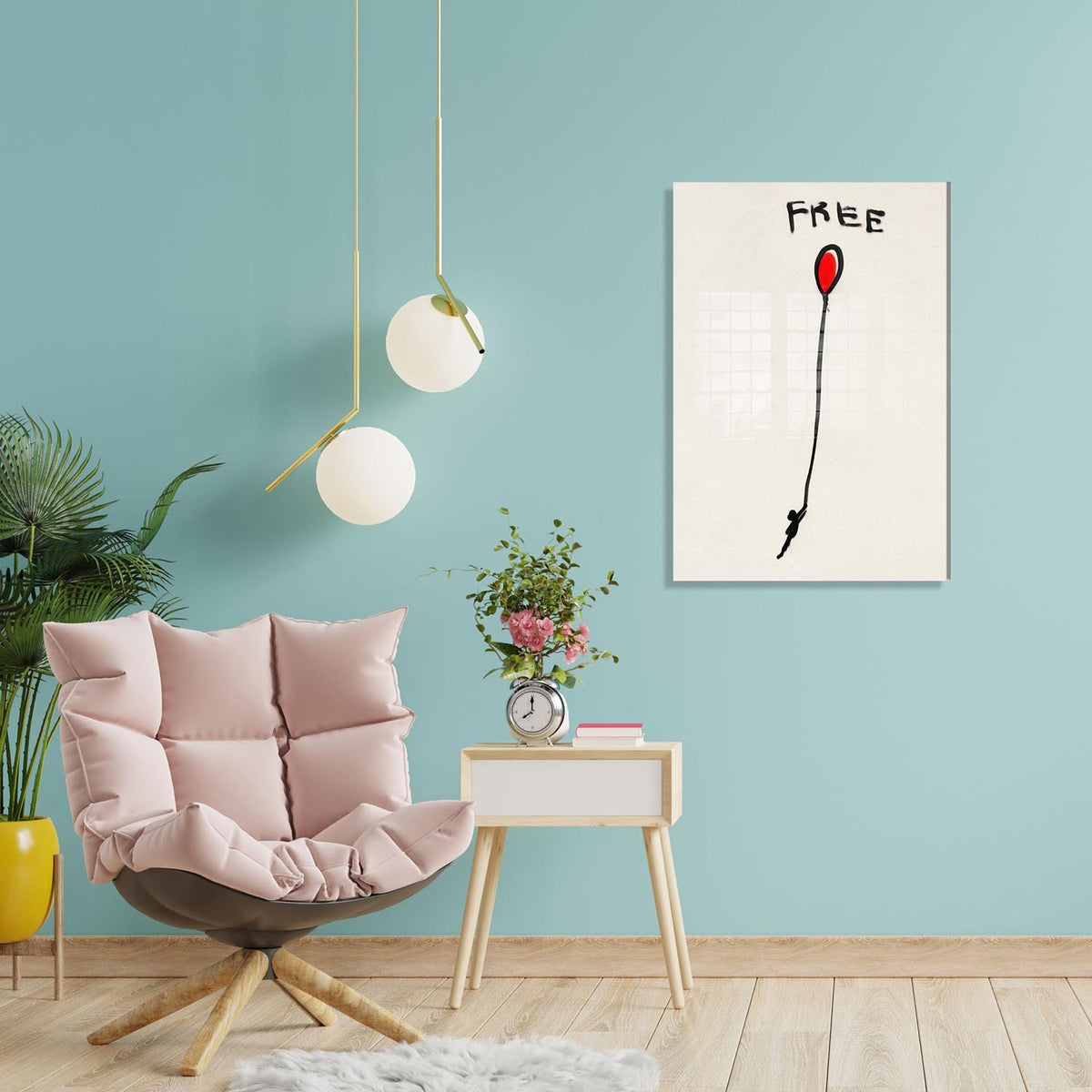 UV Bild - Mehrfarbig in Mehrfarbig präsentiert im Onlineshop von KAQTU Design AG. Bild ist von Wallity