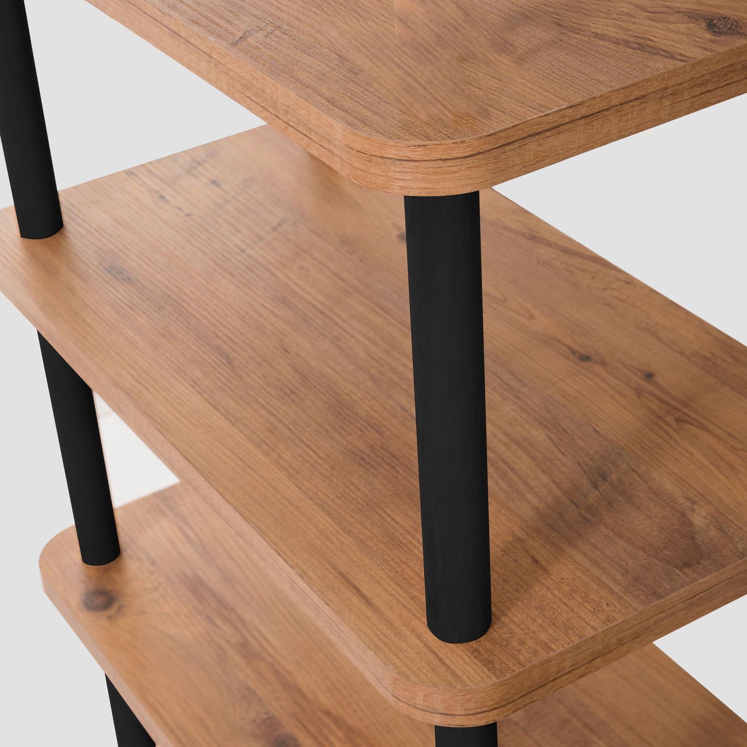 Zen - Black in Schwarze Atlantische Kiefer präsentiert im Onlineshop von KAQTU Design AG. Bücherregal ist von Hanah Home