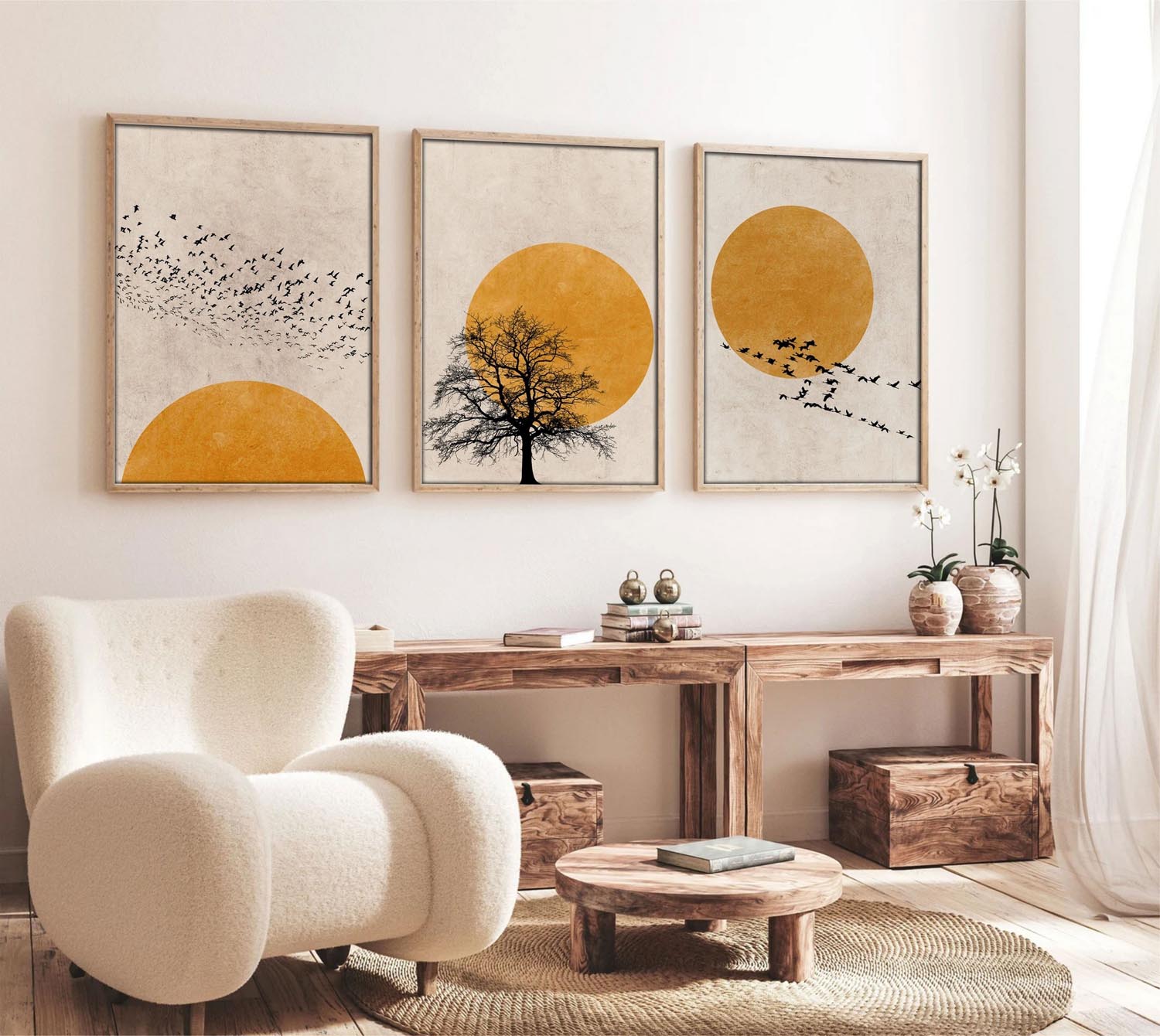 Verleihen Sie Ihrem Zuhause mit dem Huhu147 Bild von Wallity einen Hauch von Farbe und Stil. Dieses mehrfarbige Kunstwerk verwandelt jeden Raum in eine Oase der Eleganz.