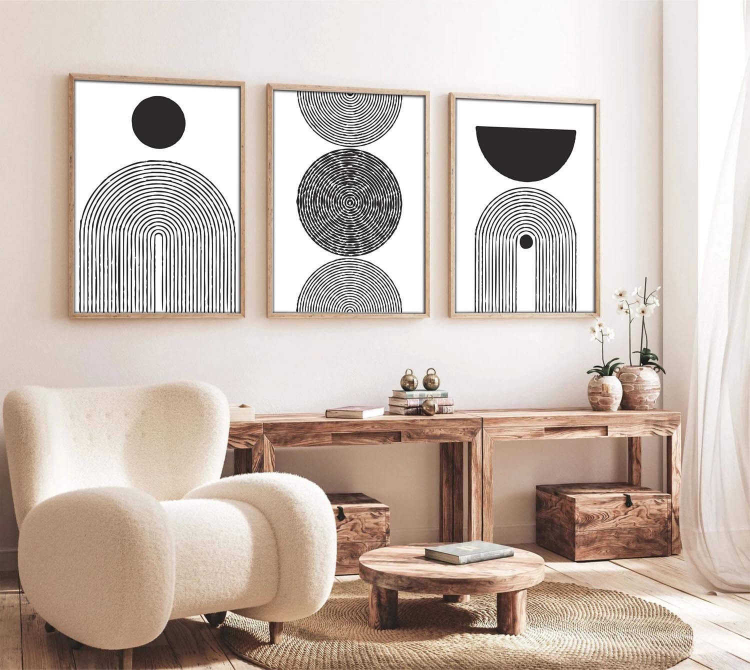 Verleihen Sie Ihrem Raum mit dem Huhu163 Bild von Wallity einen Hauch von Farbe und Eleganz. Dieses beeindruckende mehrfarbige Kunstwerk (50 x 70 cm) verwandelt jede Wand.