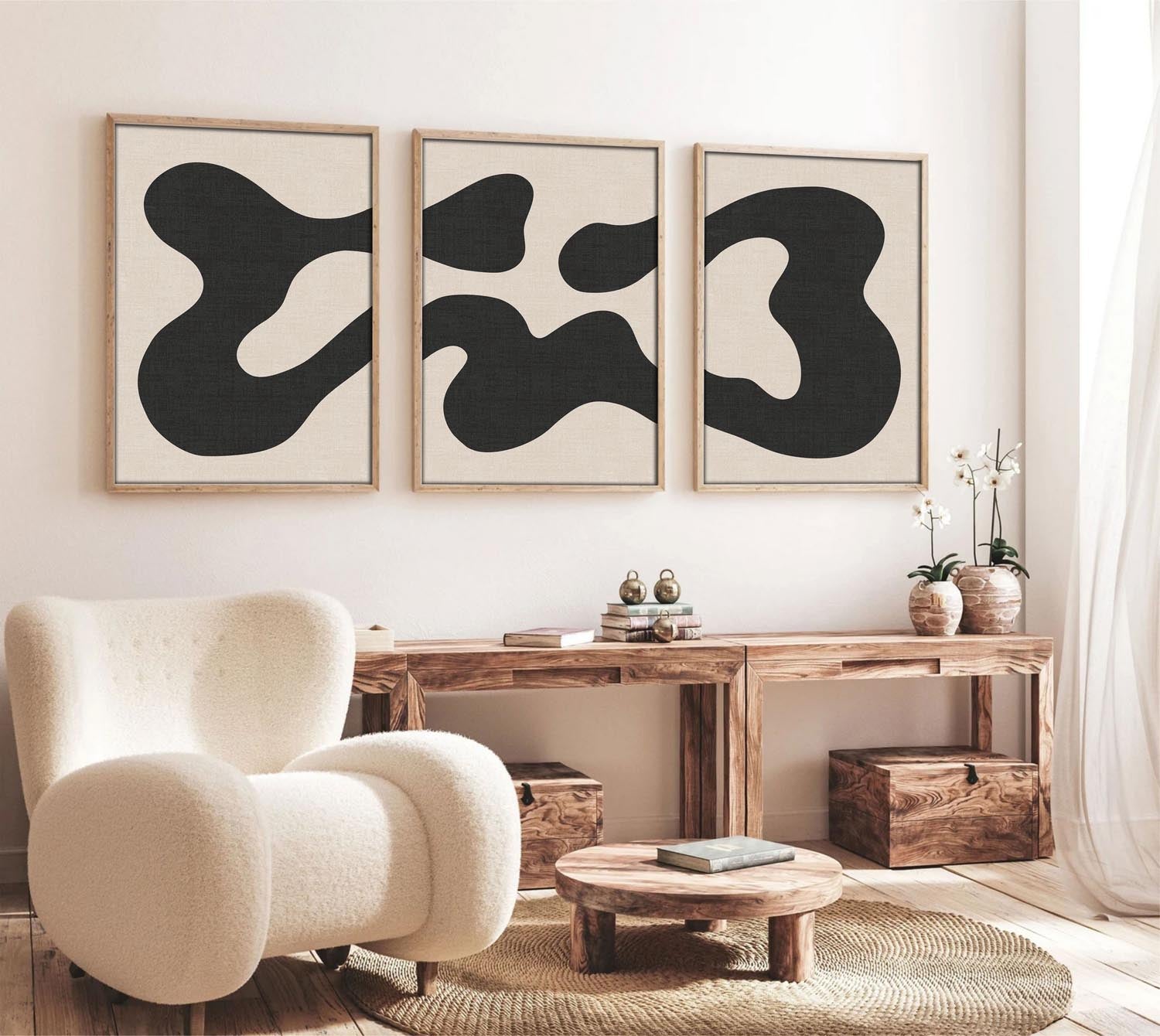 Entdecken Sie das Huhu199 Bild von Wallity! Dieses mehrfarbige MDF-Gemälde (3 Stück) bringt Farbe und Stil in Ihr Zuhause.