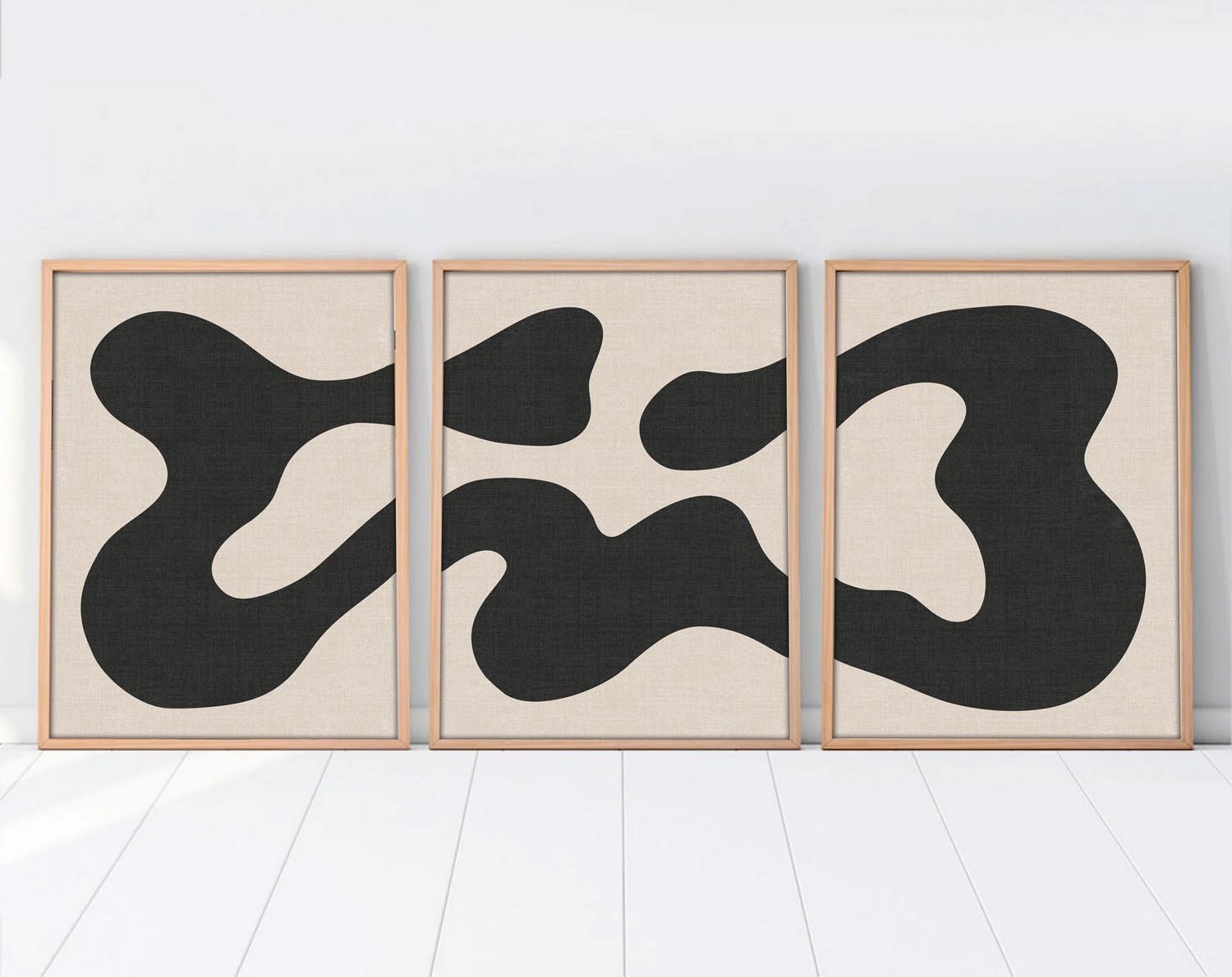 Entdecken Sie das Huhu199 Bild von Wallity! Dieses mehrfarbige MDF-Gemälde (3 Stück) verwandelt Ihre Wände in ein Kunstwerk und zieht alle Blicke auf sich.