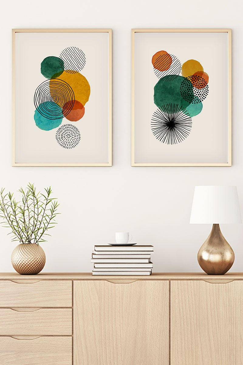 Huhu32 - 30 x 40 in Mehrfarbig präsentiert im Onlineshop von KAQTU Design AG. Bild ist von Wallity