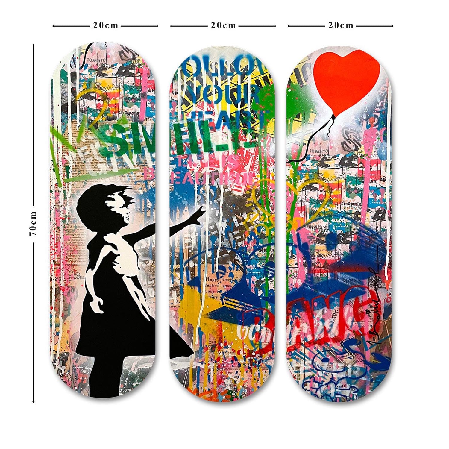 Entdecken Sie das mehrfarbige 3KY3801 von Wallity – ein beeindruckendes MDF-Gemälde, das jeden Raum mit lebendigen Farben und einzigartigem Design verzaubert.