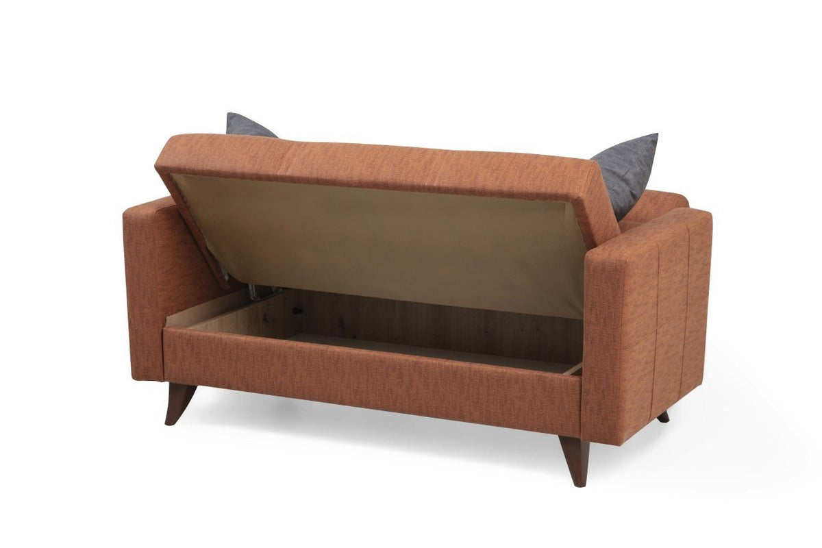 Polya Bettsofa - Fliese Rot in Fliese Rot präsentiert im Onlineshop von KAQTU Design AG. Bettsofa ist von Atelier Del Sofa