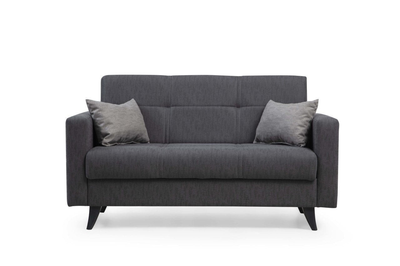 Erleben Sie das Polya Bettsofa in Dunkelgrau von Atelier Del Sofa – stilvoll, bequem und perfekt für Gästeübernachtungen.