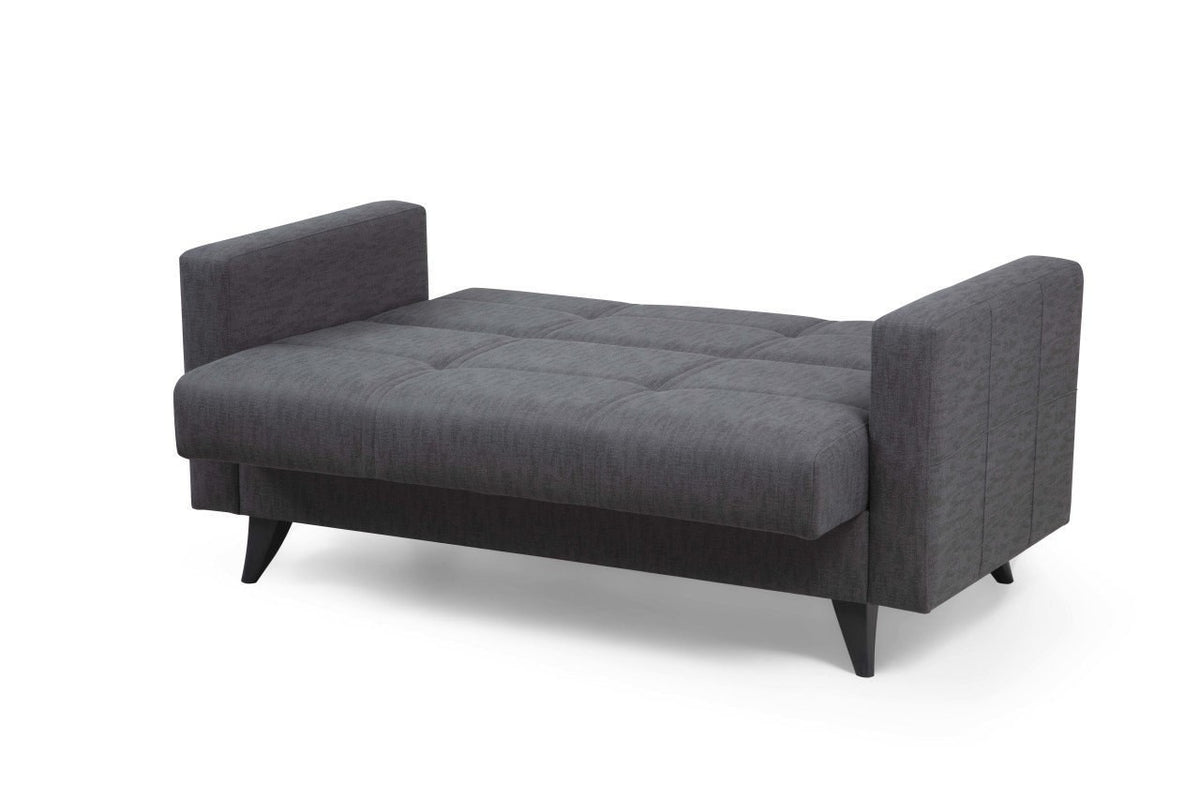 Polya Bettsofa - Dunkelgrau in Dunkelgrau präsentiert im Onlineshop von KAQTU Design AG. Bettsofa ist von Atelier Del Sofa