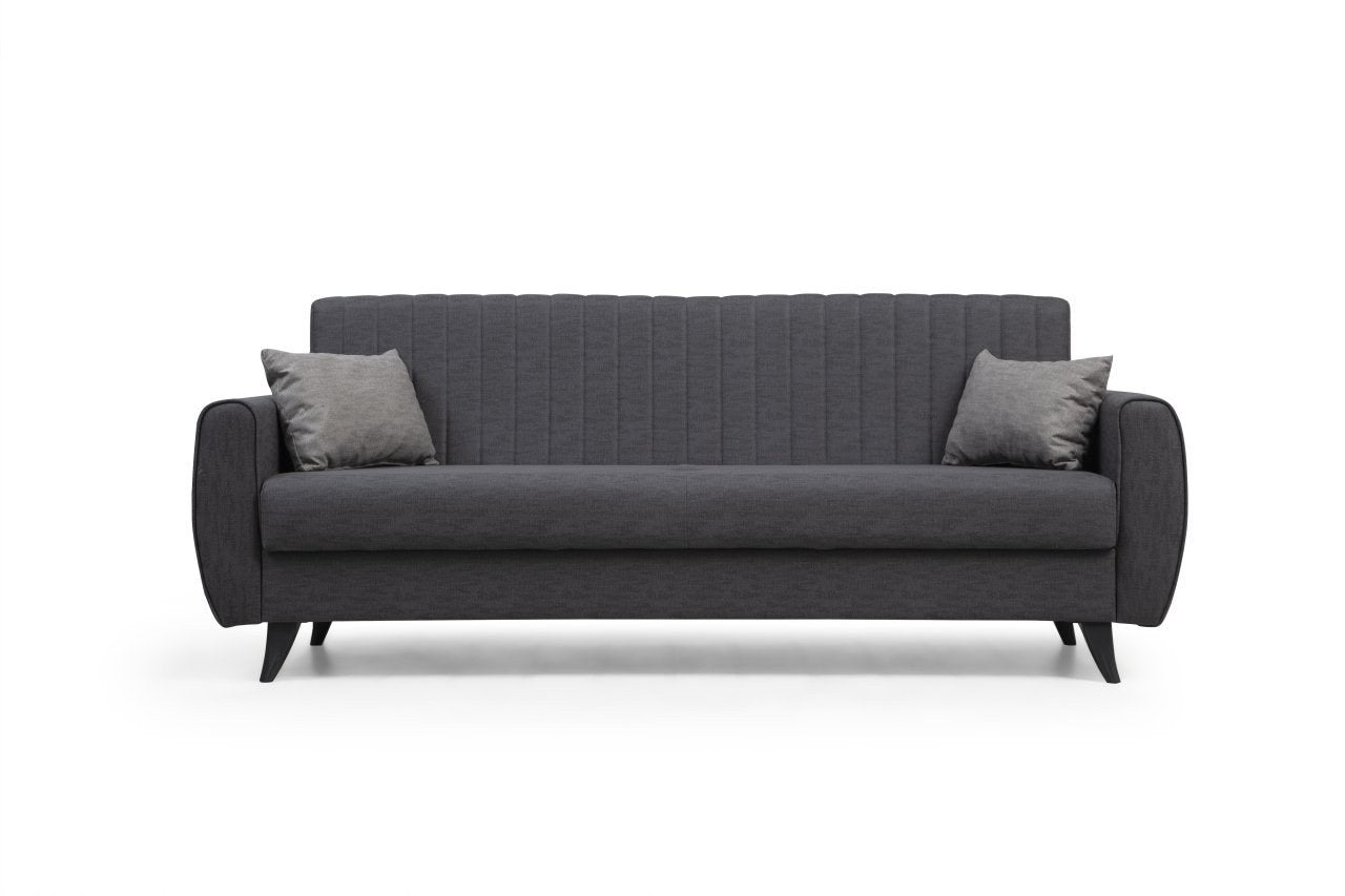 Alkon - Dark Grey in Dunkelgrau präsentiert im Onlineshop von KAQTU Design AG. Bettsofa ist von Atelier Del Sofa