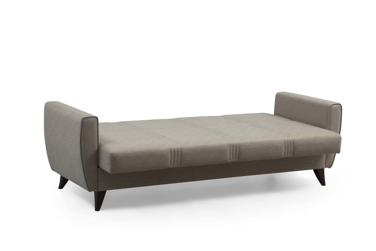 Entdecken Sie das Zaden Bettsofa in Beige von Atelier Del Sofa – ein stilvolles 3-Sitzer Schlafsofa, das Komfort und Funktionalität perfekt kombiniert.