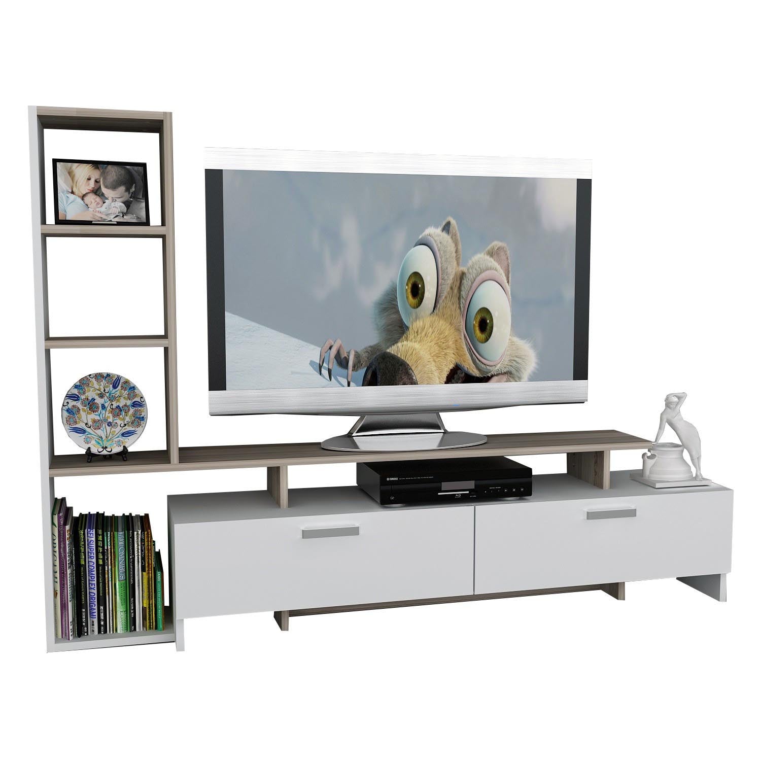Şimal - White, Cordoba in Weiss
Cordoba präsentiert im Onlineshop von KAQTU Design AG. TV-Möbel ist von Hanah Home