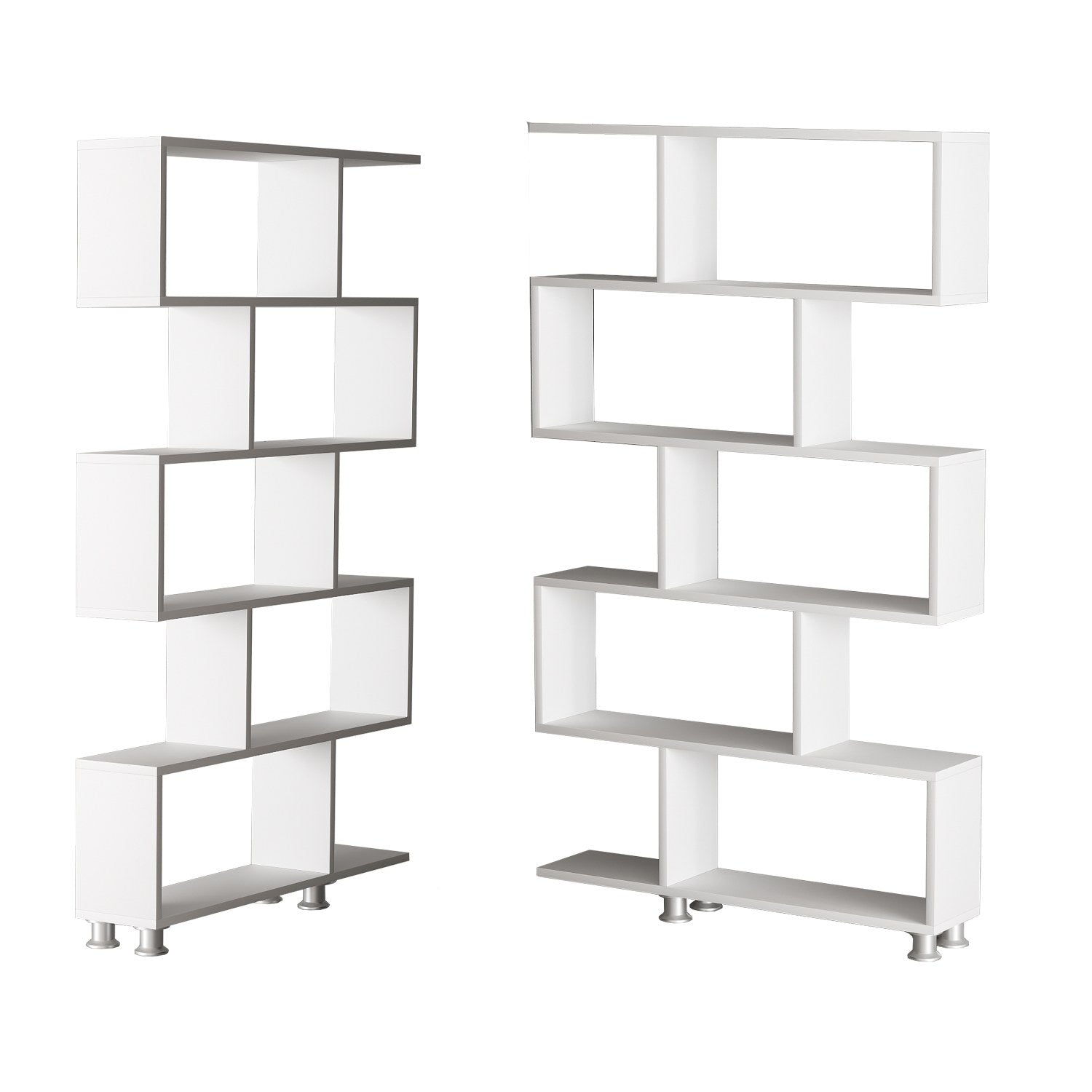 Nilüfer - White in Weiss präsentiert im Onlineshop von KAQTU Design AG. Bücherregal ist von Hanah Home